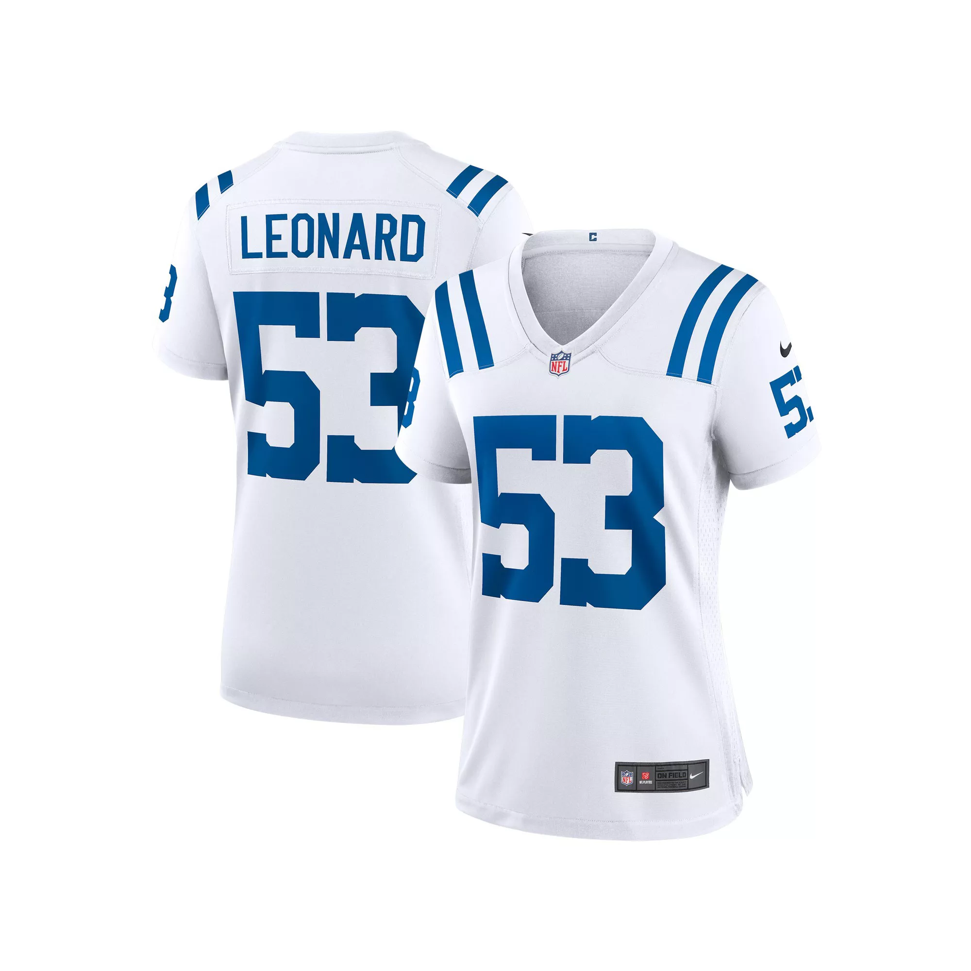 Women's Nike Shaquille Leonard White Indianapolis Colts Game Player Jersey