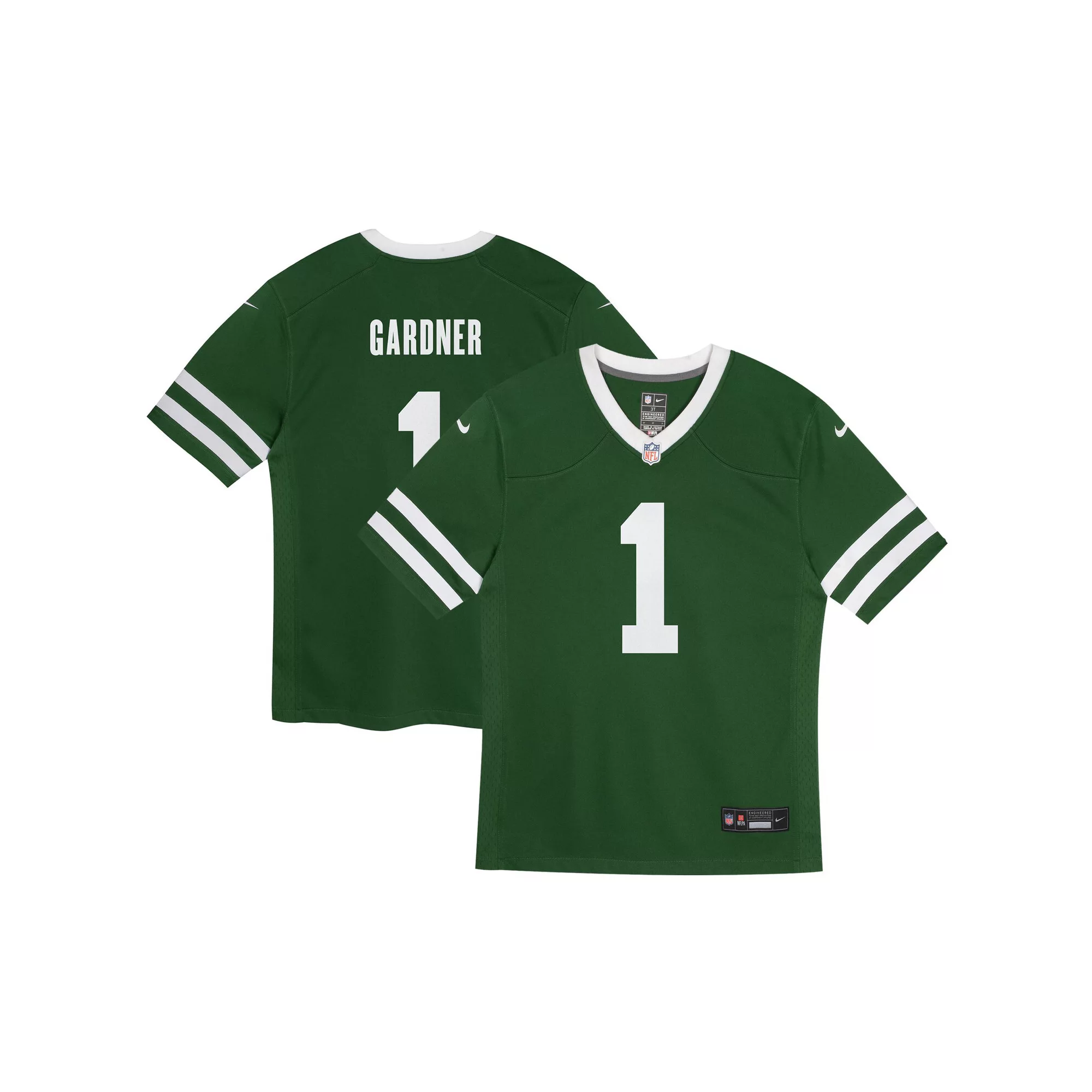 Preschool Nike Ahmad Sauce Gardner Legacy Green New York Jets Game Jersey