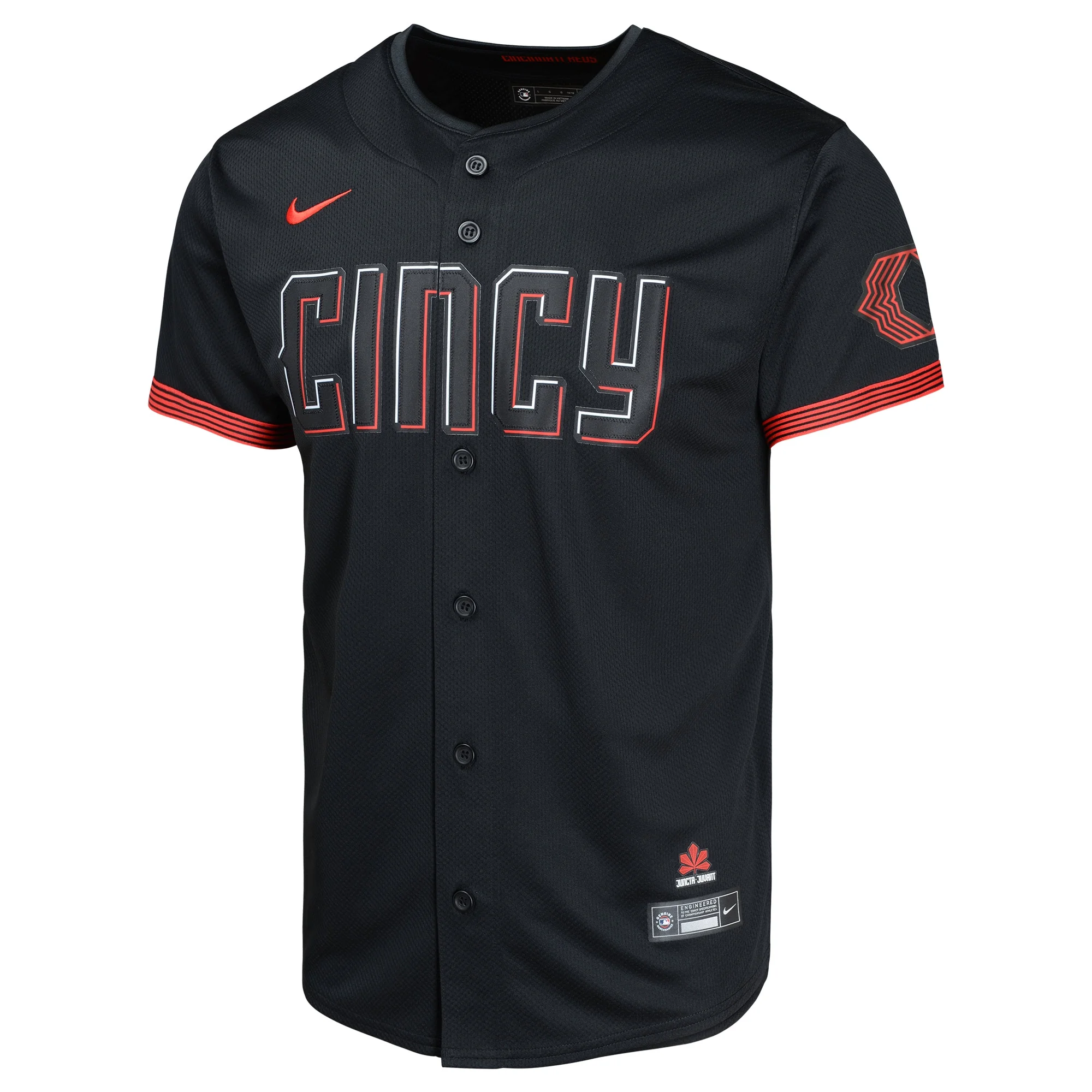 Youth Nike Ken Griffey Jr. Black Cincinnati Reds City Connect Limited Player Jersey