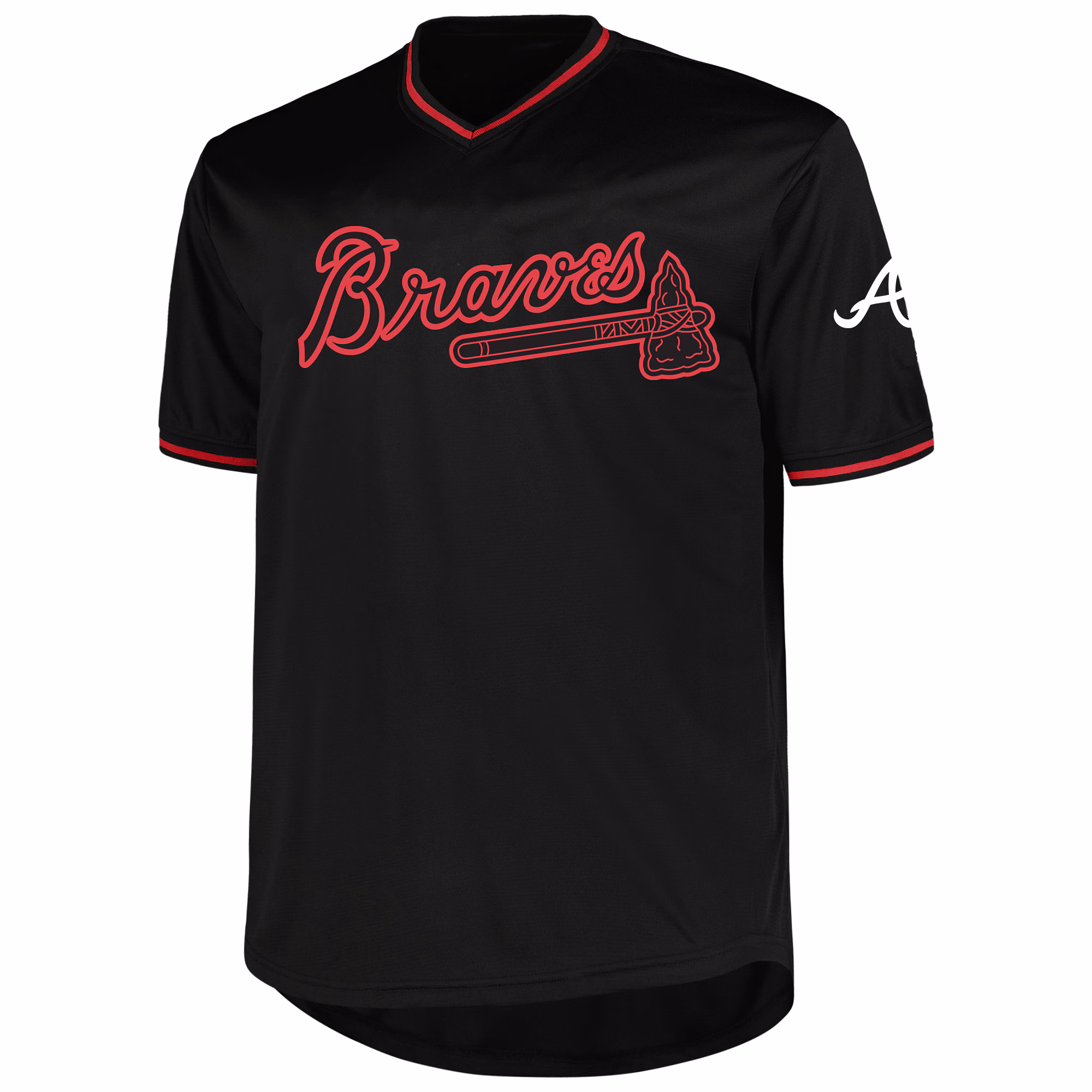 Ronald Acuña Jr. Atlanta Braves Profile Big & Tall Pop Fashion Player Jersey - Black