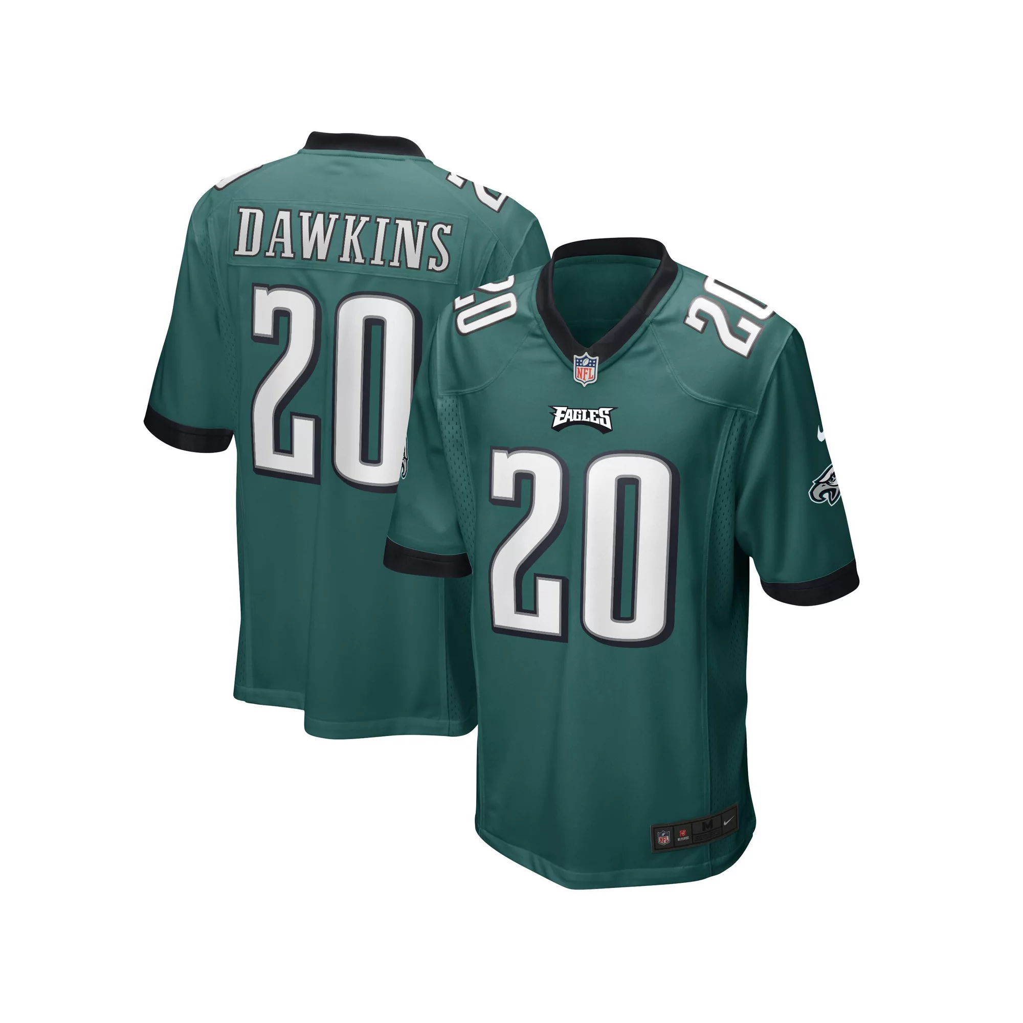 Men's Nike Brian Dawkins Midnight Green Philadelphia Eagles Game Retired Player Jersey