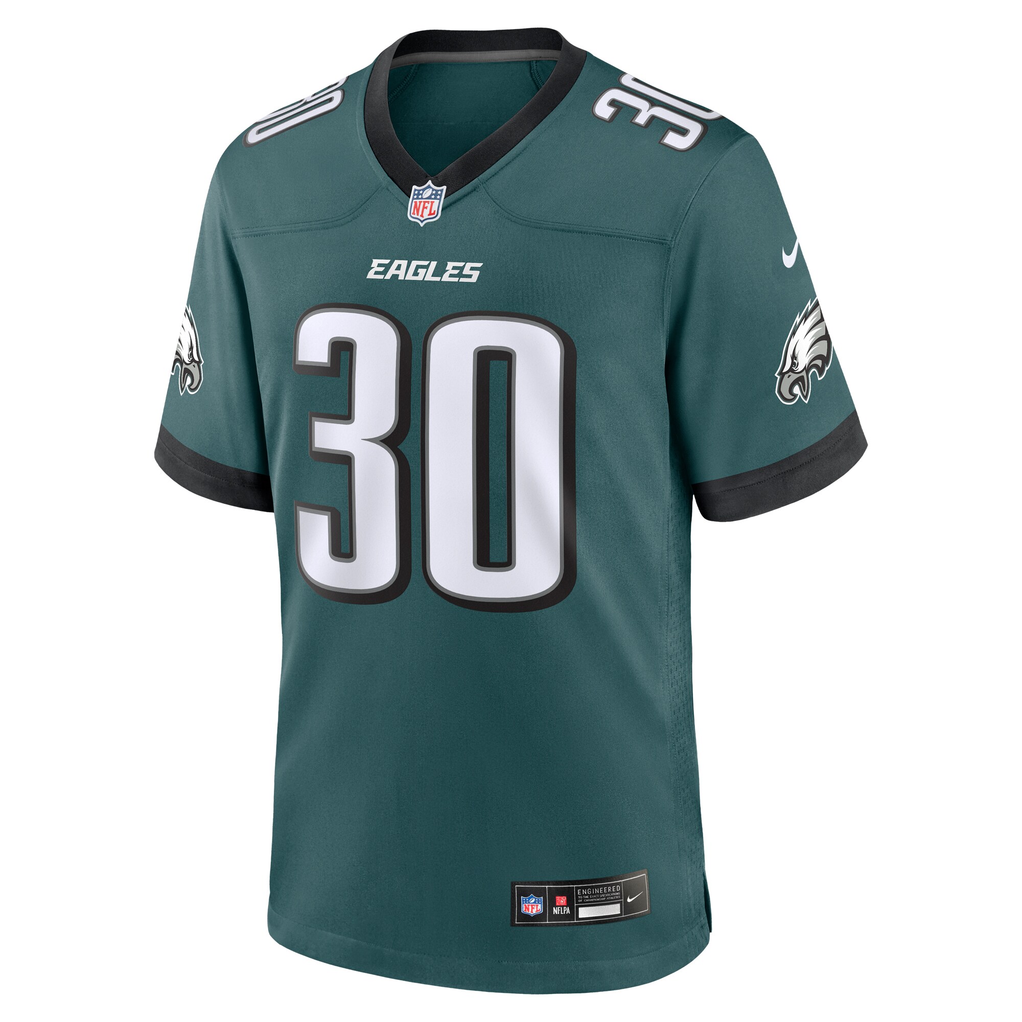 Quinyon Mitchell Philadelphia Eagles Nike 2024 NFL Draft First Round Pick Player Game Jersey - Midnight Green