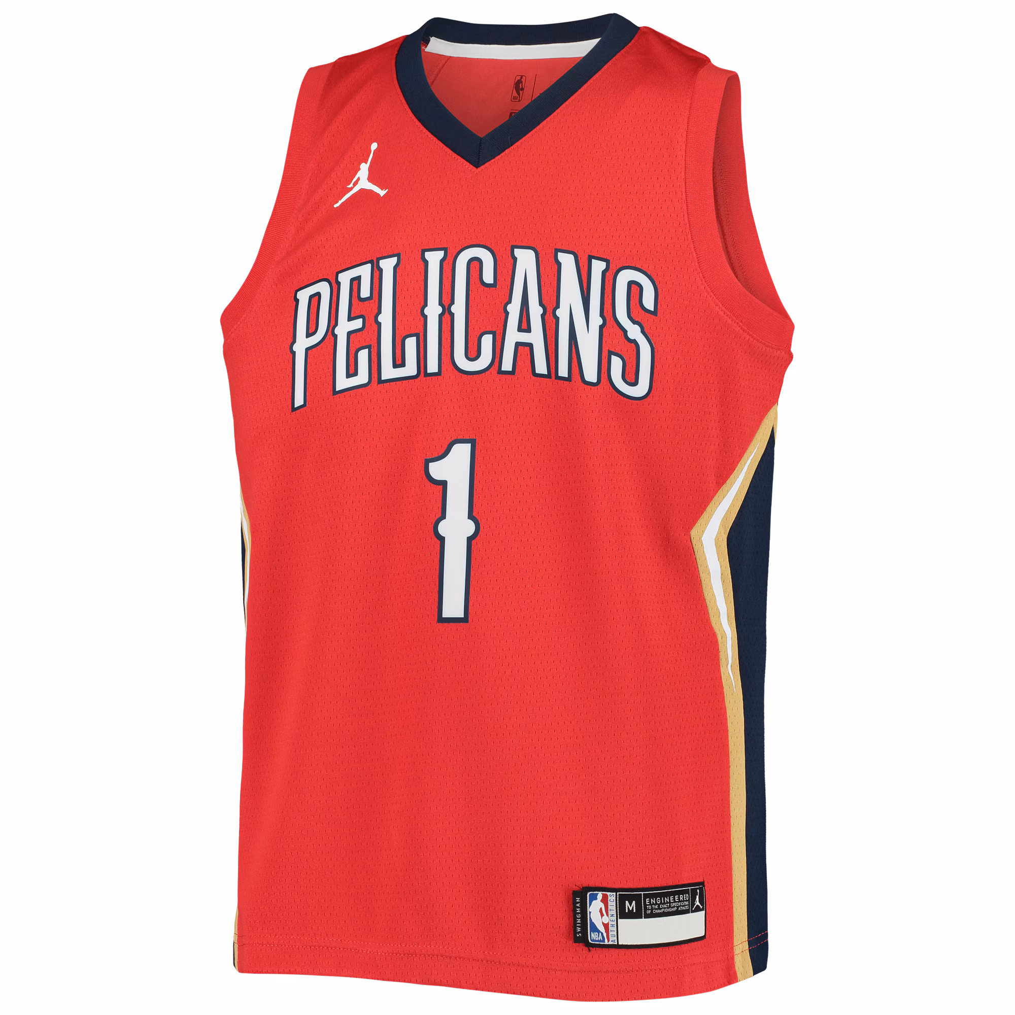 Zion Williamson New Orleans Pelicans Jordan Brand Youth 2020/21 Swingman Player Jersey - Statement Edition - Red