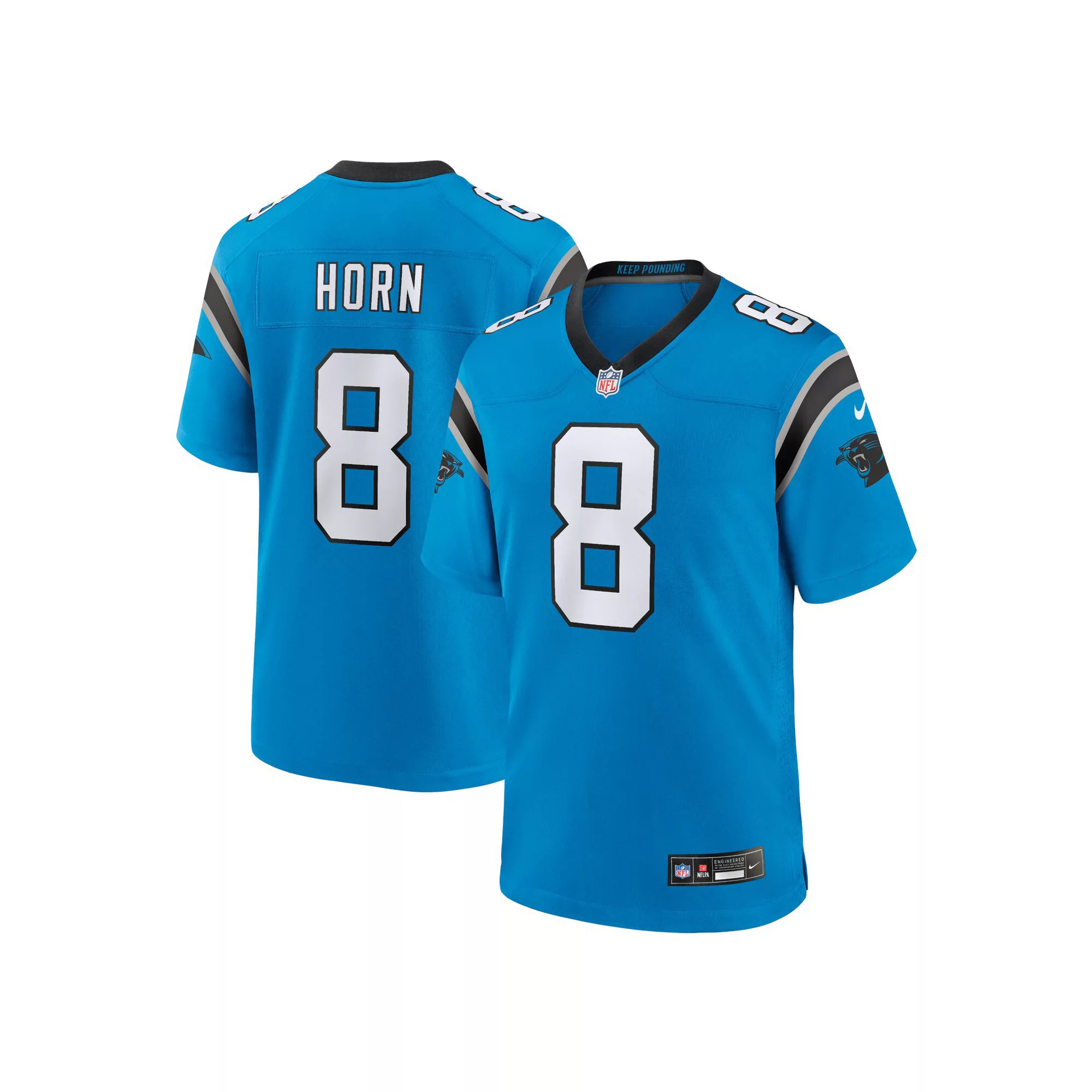 Men's Nike Jaycee Horn Blue Carolina Panthers Alternate Game Jersey