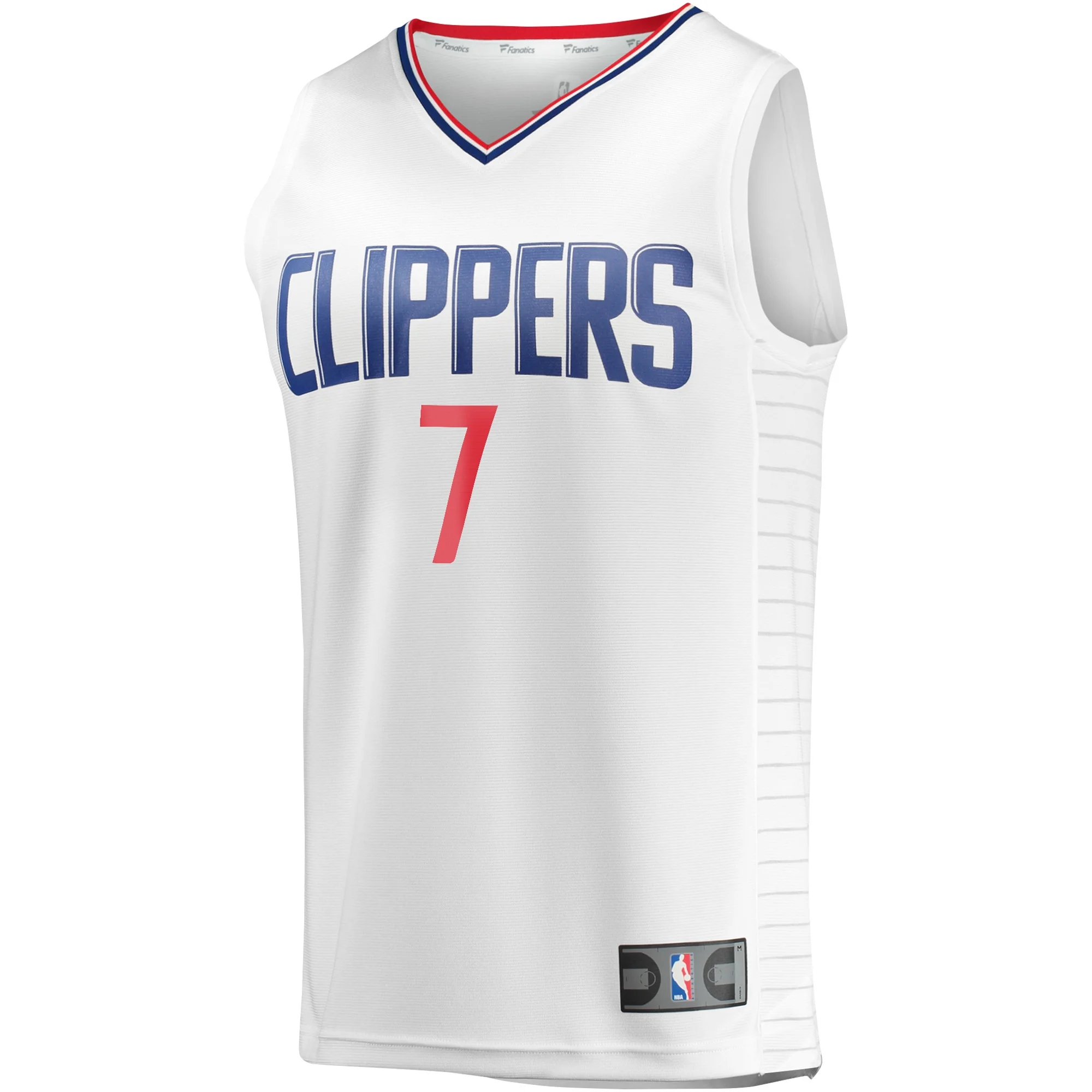 Men's Fanatics Amir Coffey White LA Clippers Fast Break Player Jersey - Association Edition