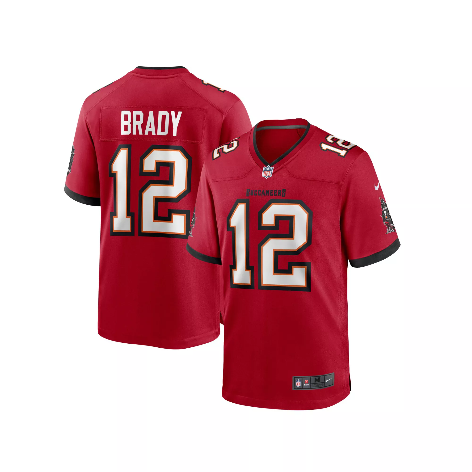 Men's Nike Tom Brady Red Tampa Bay Buccaneers Game Jersey