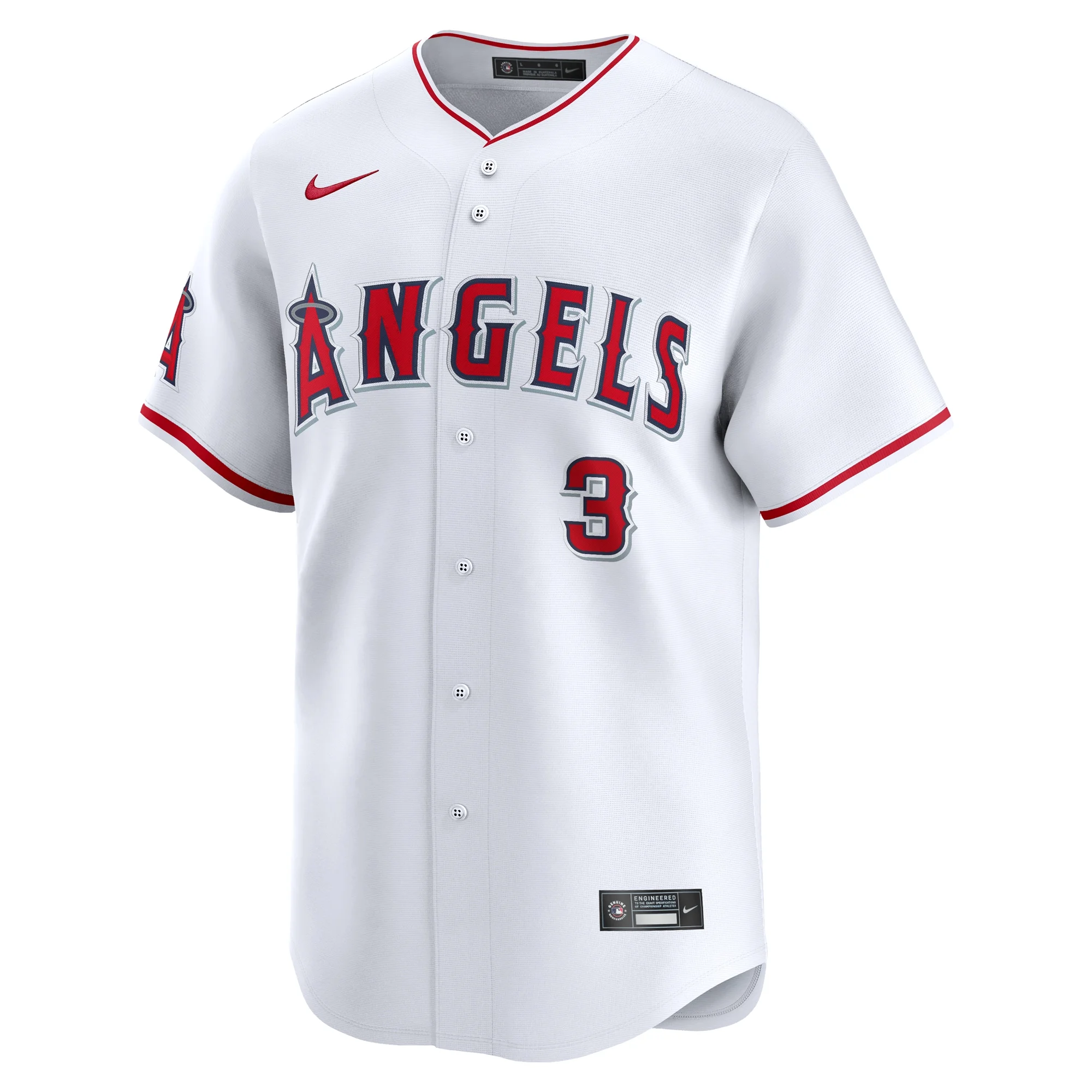 Men's Nike Taylor Ward White Los Angeles Angels Home Limited Player Jersey