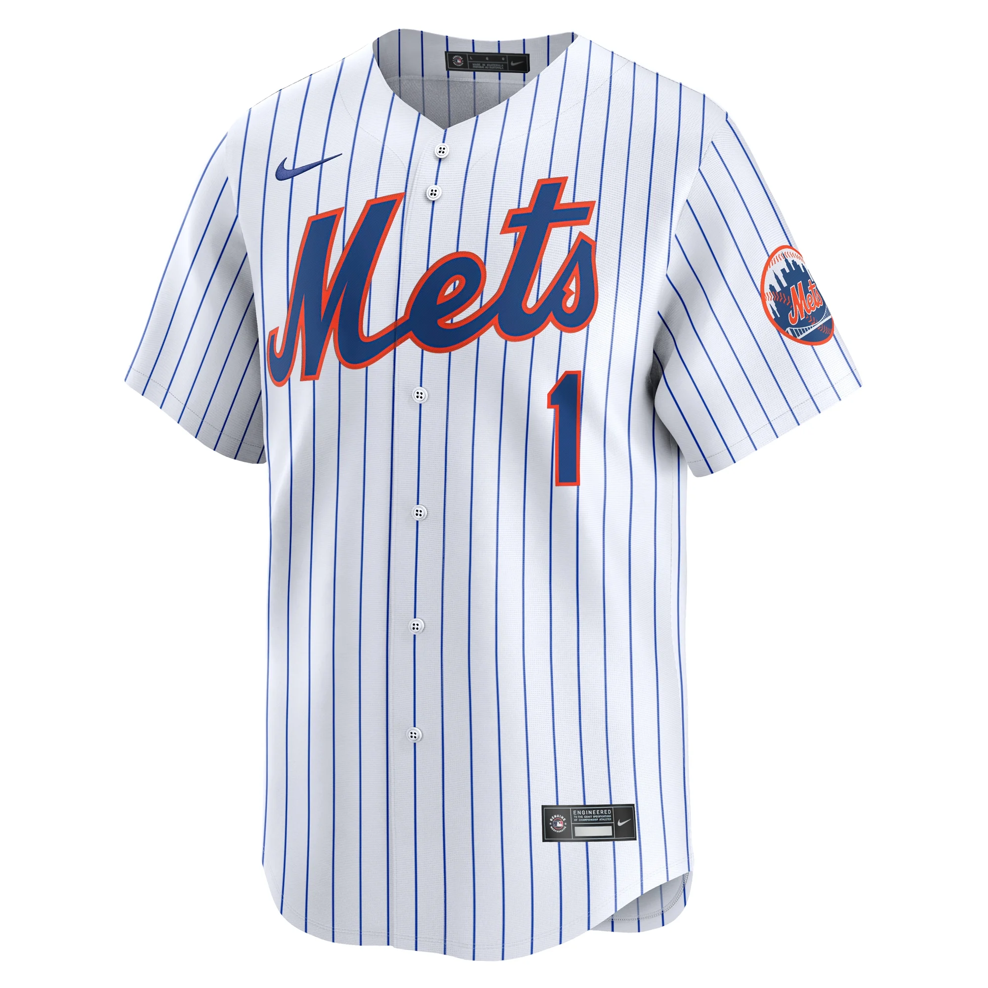 Men's Nike White New York Mets #1 Dad Home Limited Jersey