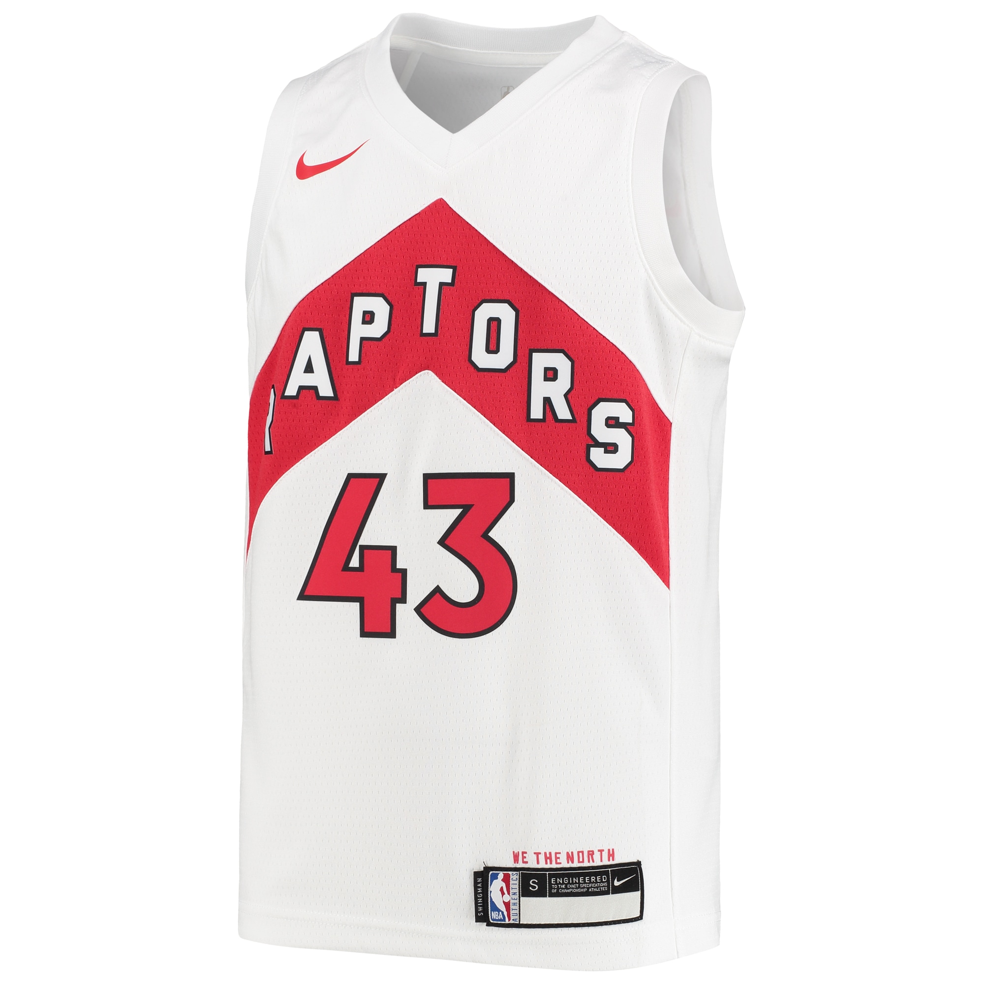 Youth Nike Pascal Siakam White Toronto Raptors Swingman Jersey - Association Edition