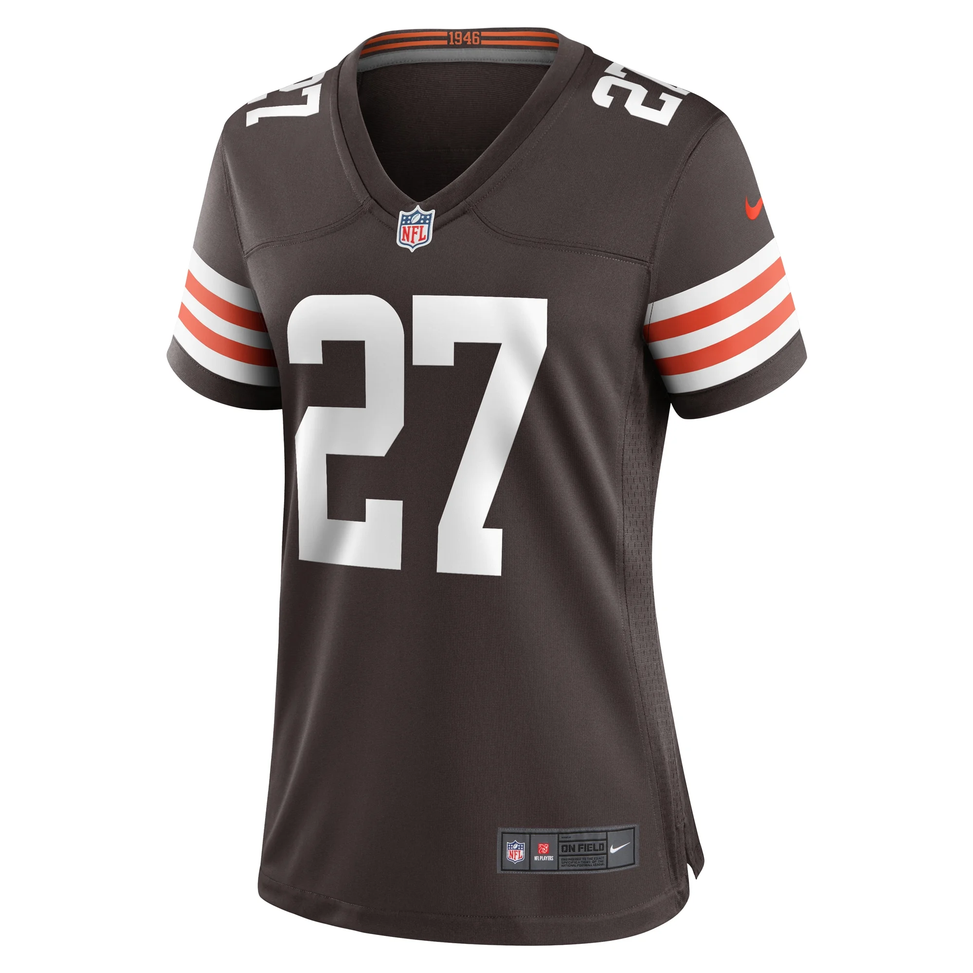 Women's Nike Lorenzo Burns Brown Cleveland Browns Team Game Jersey