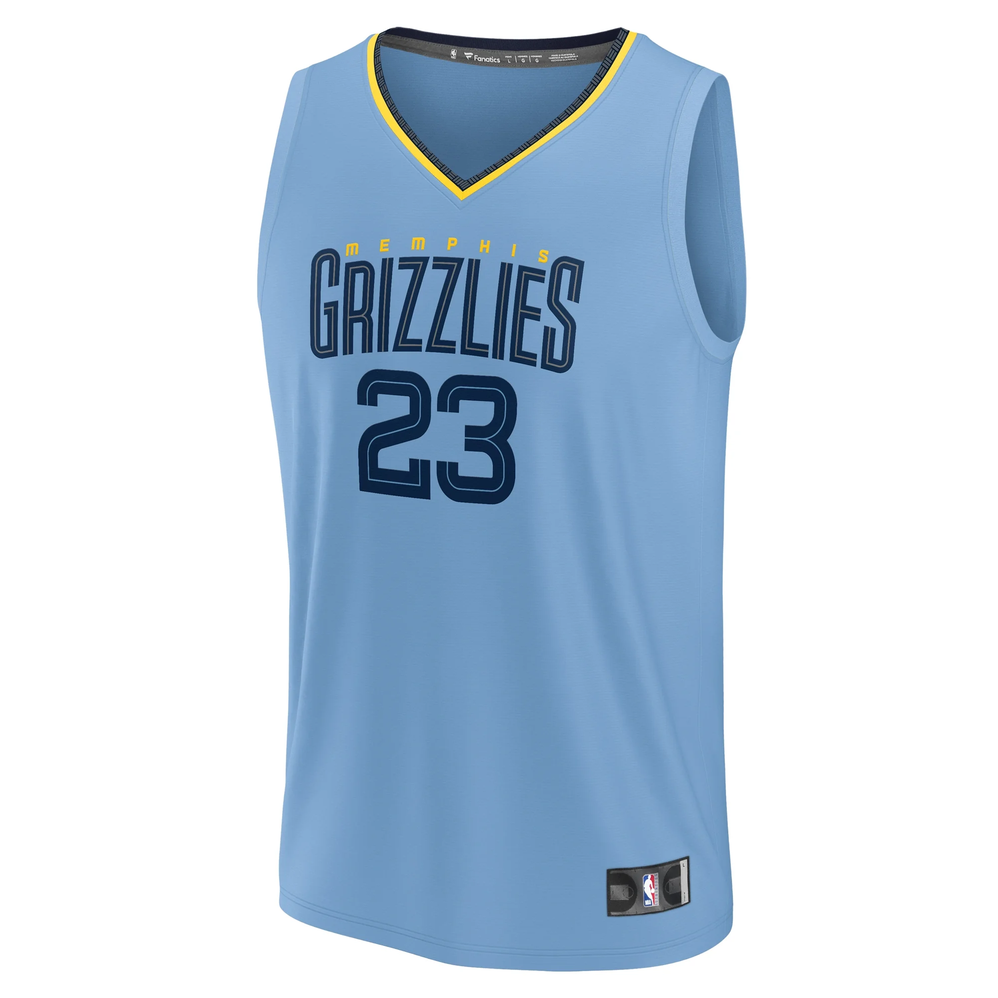 Men's Fanatics Derrick Rose Light Blue Memphis Grizzlies Fast Break Player Jersey - Statement Edition