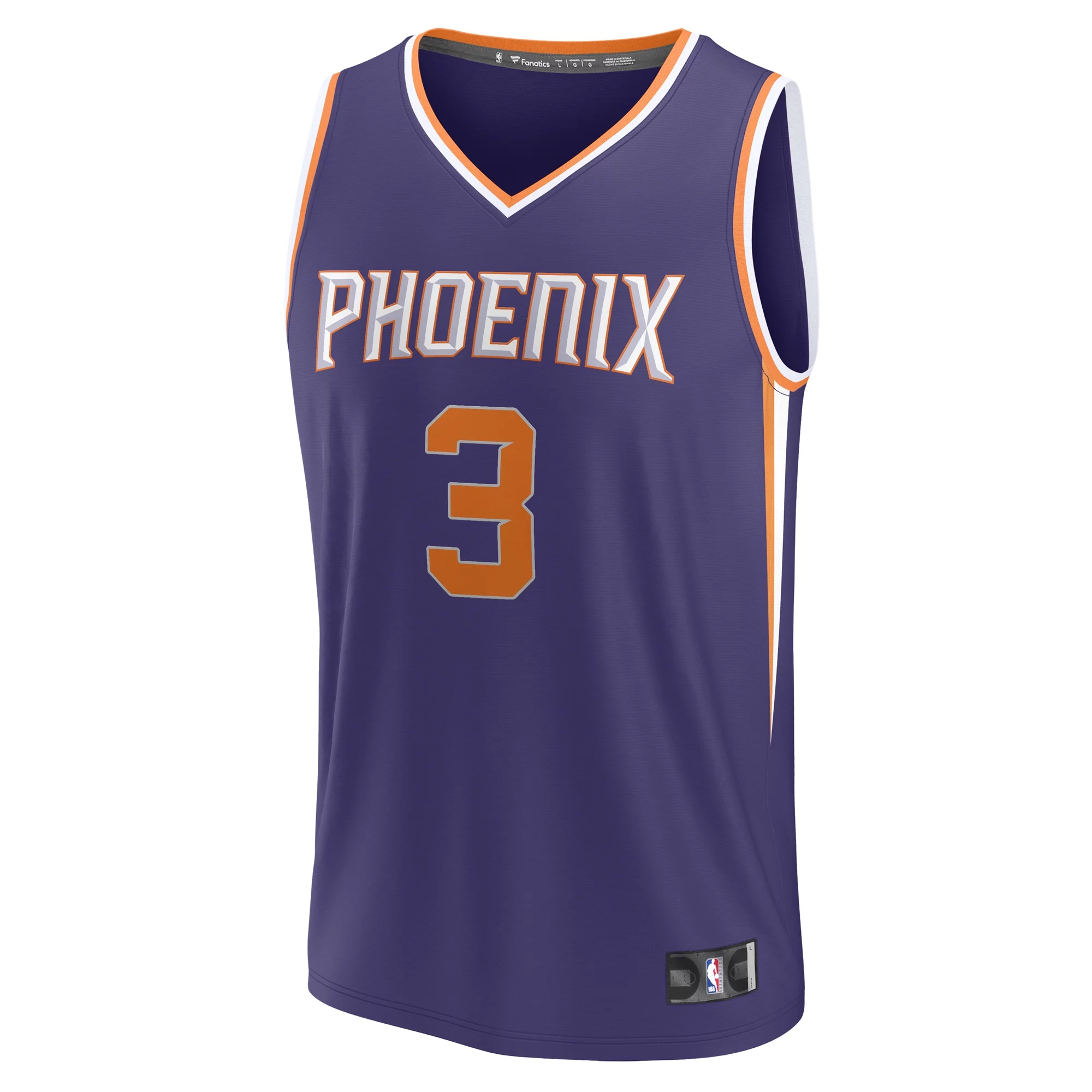 Men's Fanatics Branded Bradley Beal Purple Phoenix Suns Fast Break Player Jersey - Icon Edition