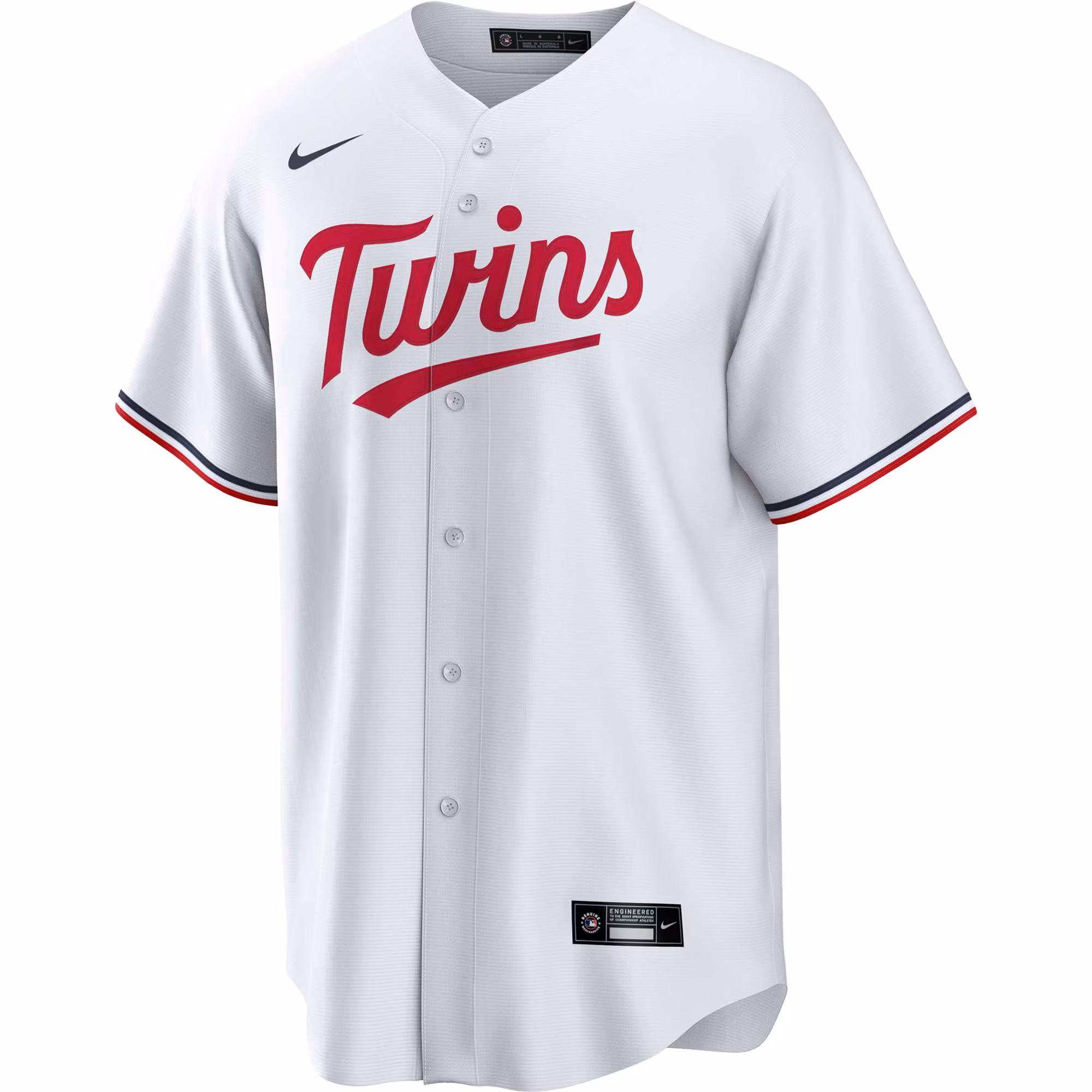 Minnesota Twins Nike Home Replica Team Jersey - White