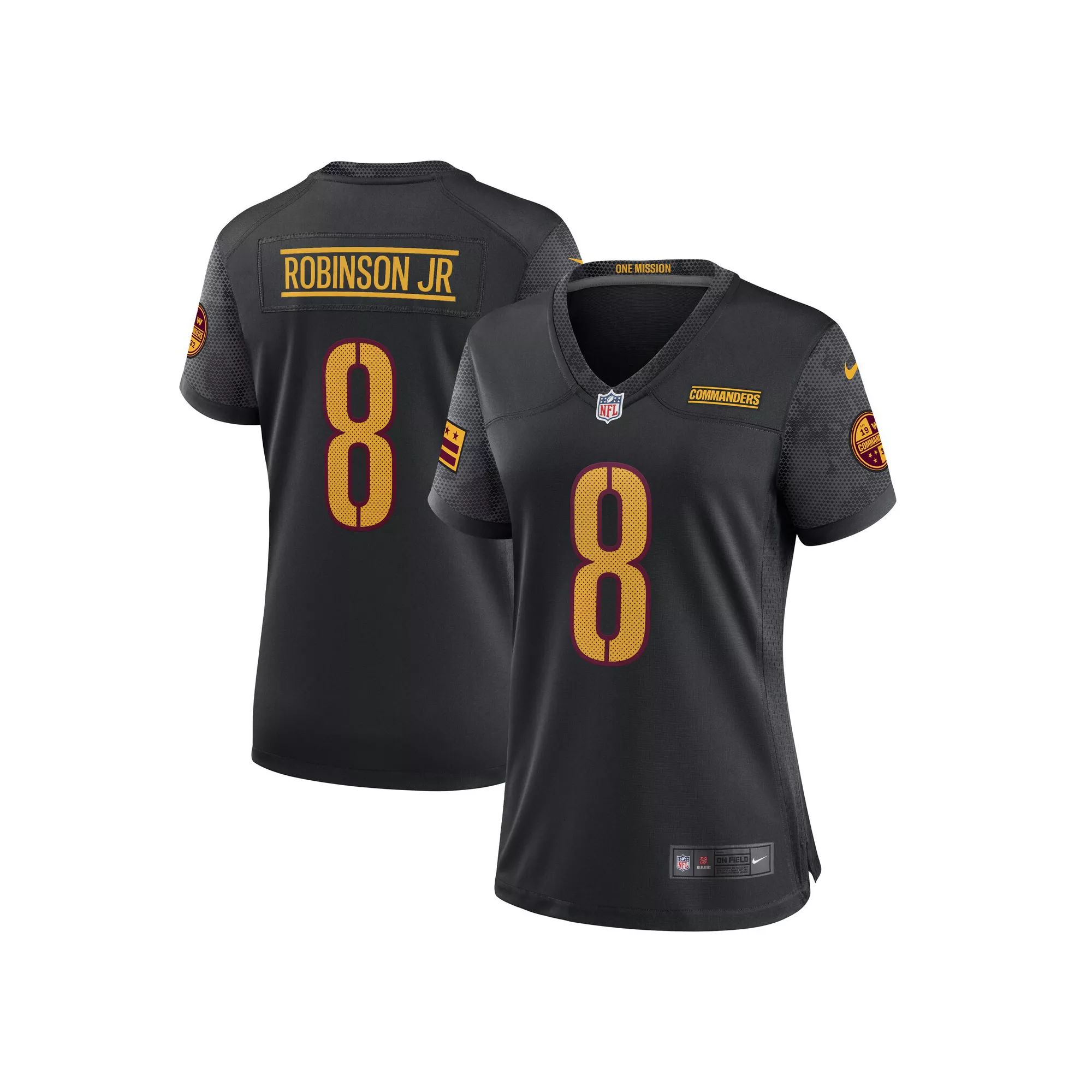 Women's Nike Brian Robinson Jr. Black Washington Commanders Alternate Game Jersey