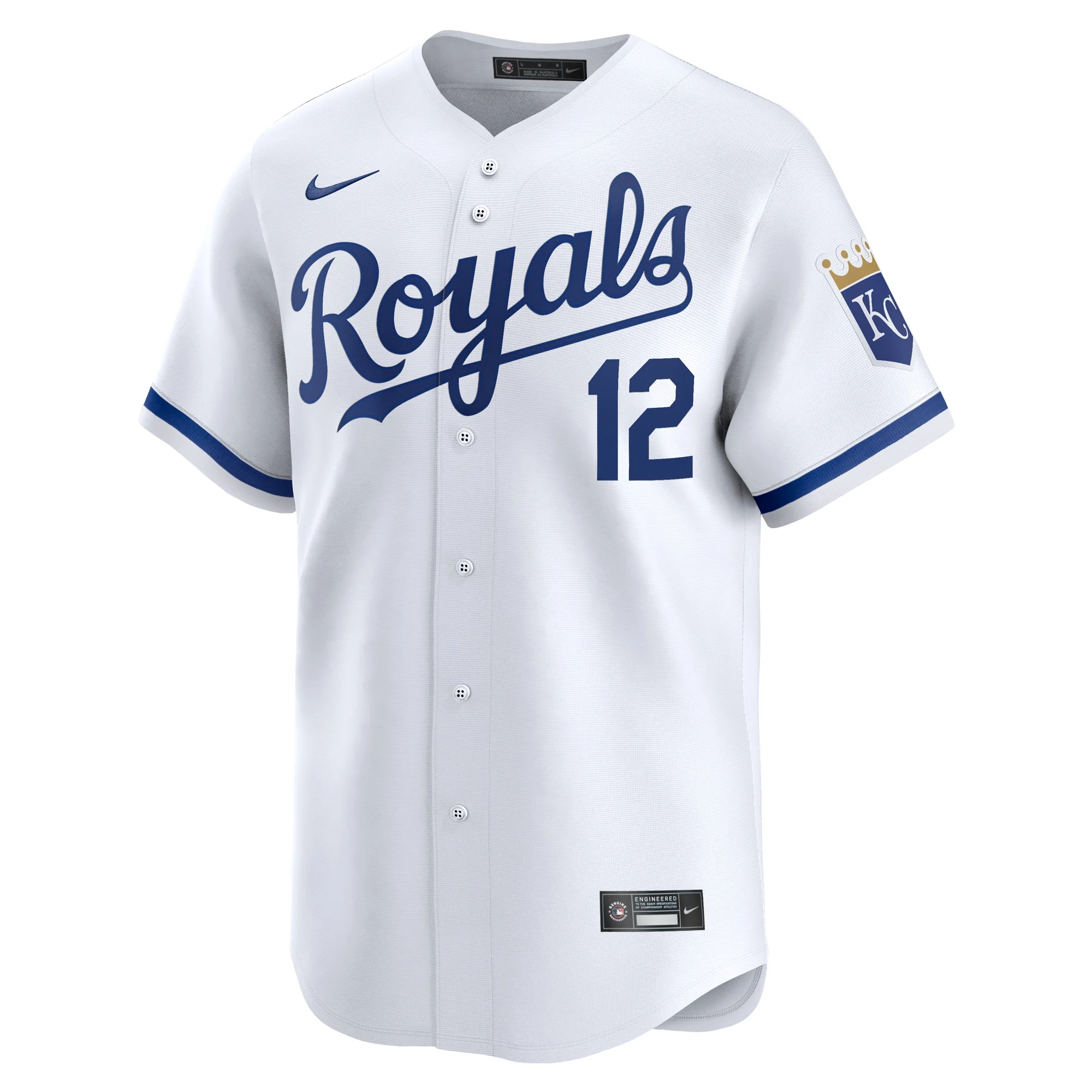 Men's Nike Nick Loftin White Kansas City Royals Home Limited Player Jersey