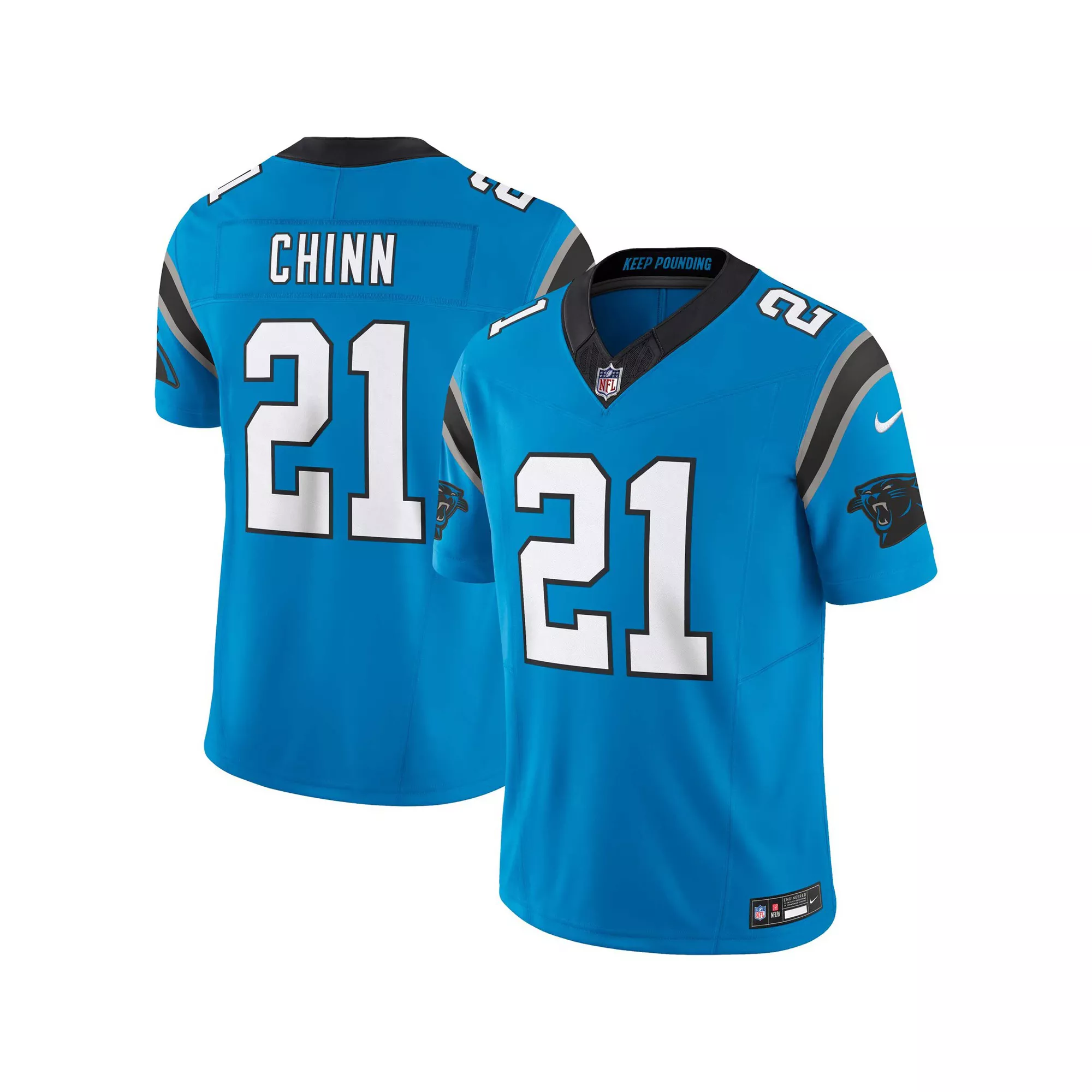 Men's Nike Jeremy Chinn Blue Carolina Panthers Vapor F.U.S.E. Limited Jersey