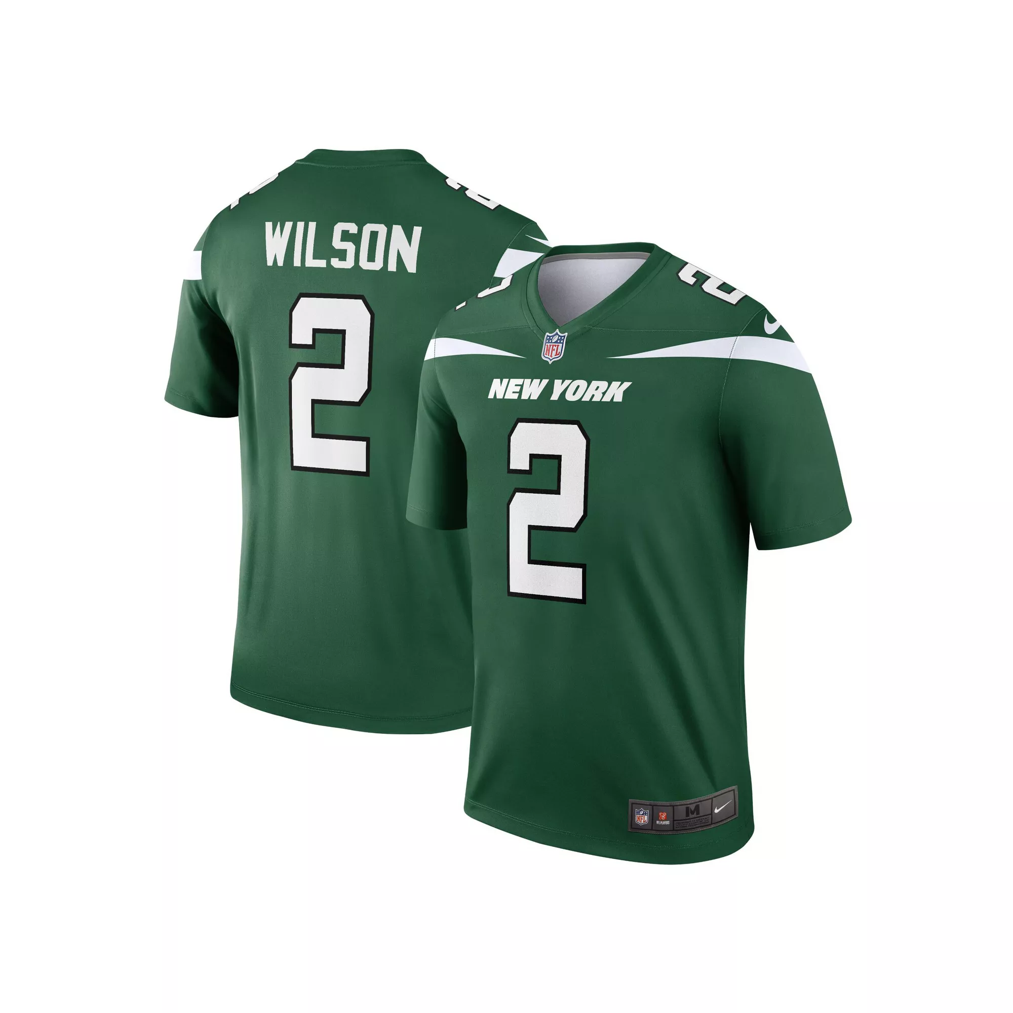 Men's Nike Zach Wilson Gotham Green New York Jets Legend Jersey