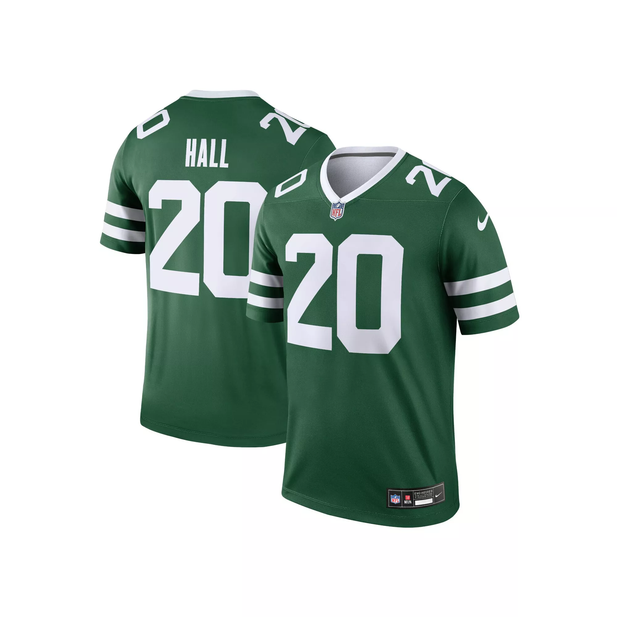 Men's Nike Breece Hall Legacy Green New York Jets Legend Jersey