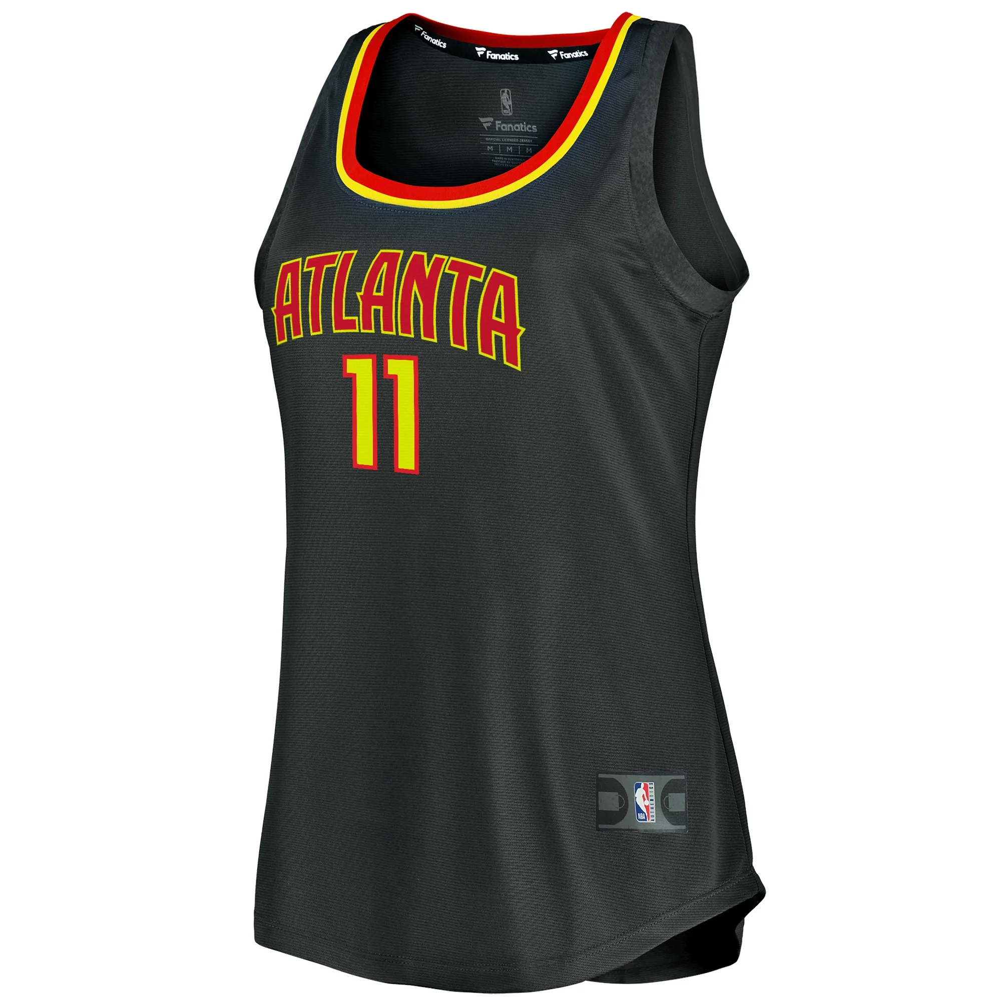 Women's Fanatics Trae Young Black Atlanta Hawks Fast Break Tank Jersey - Icon Edition