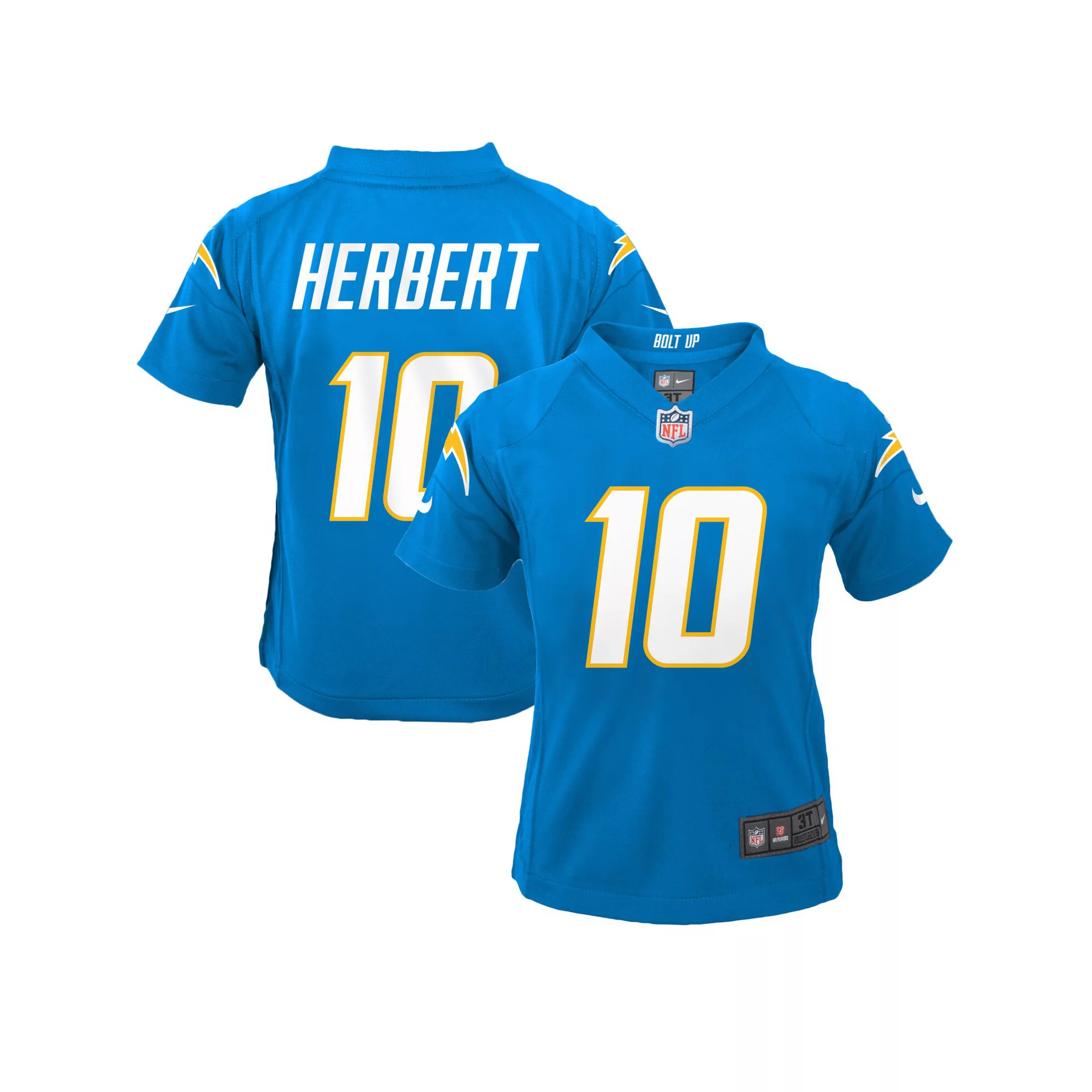 Preschool Nike Justin Herbert Powder Blue Los Angeles Chargers Game Jersey