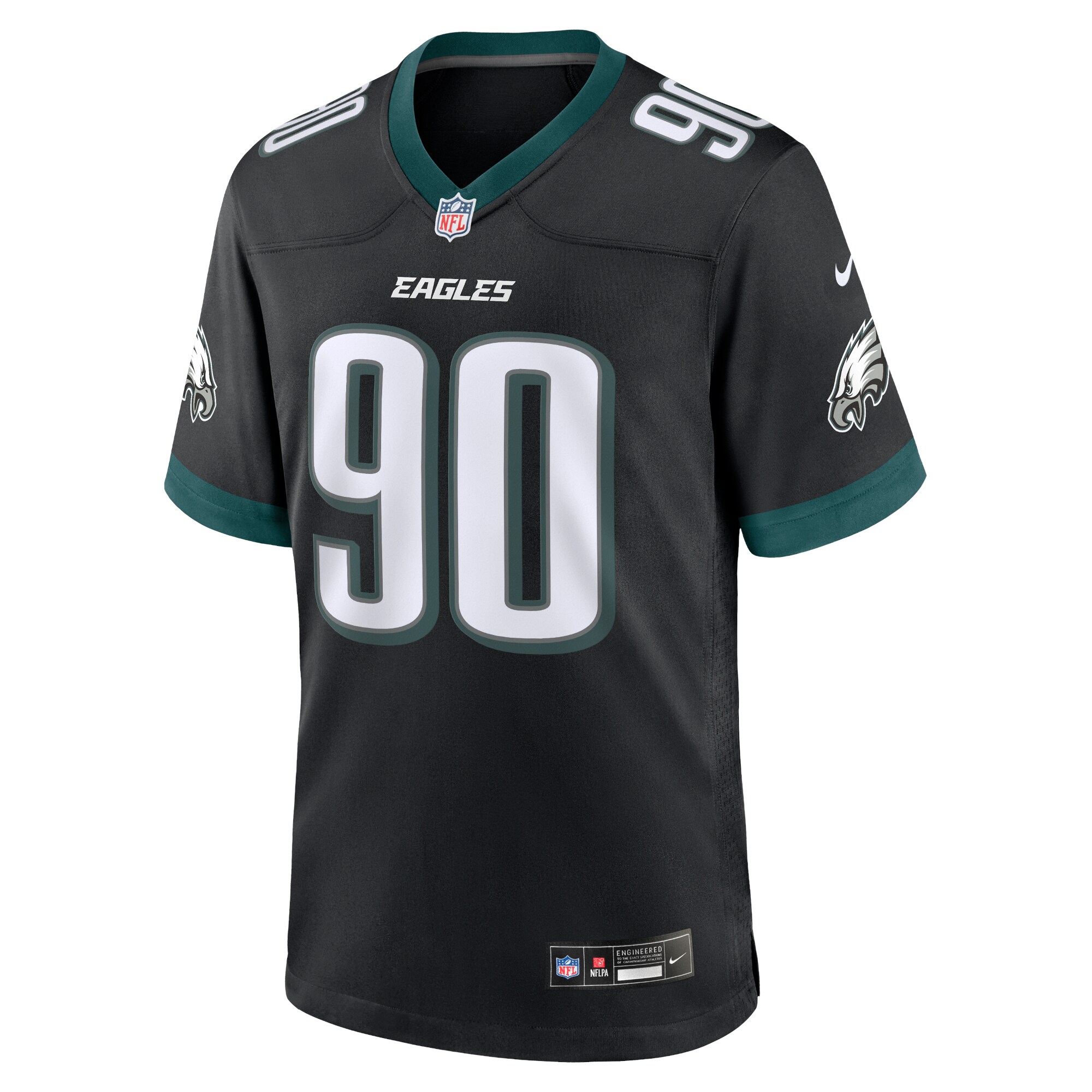 Jordan Davis Philadelphia Eagles Nike Alternate Game Jersey - Black