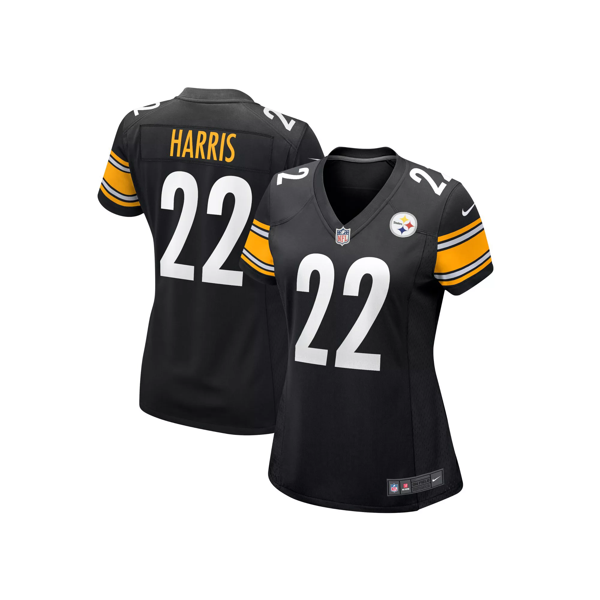 Women's Nike Najee Harris Black Pittsburgh Steelers Team Game Jersey