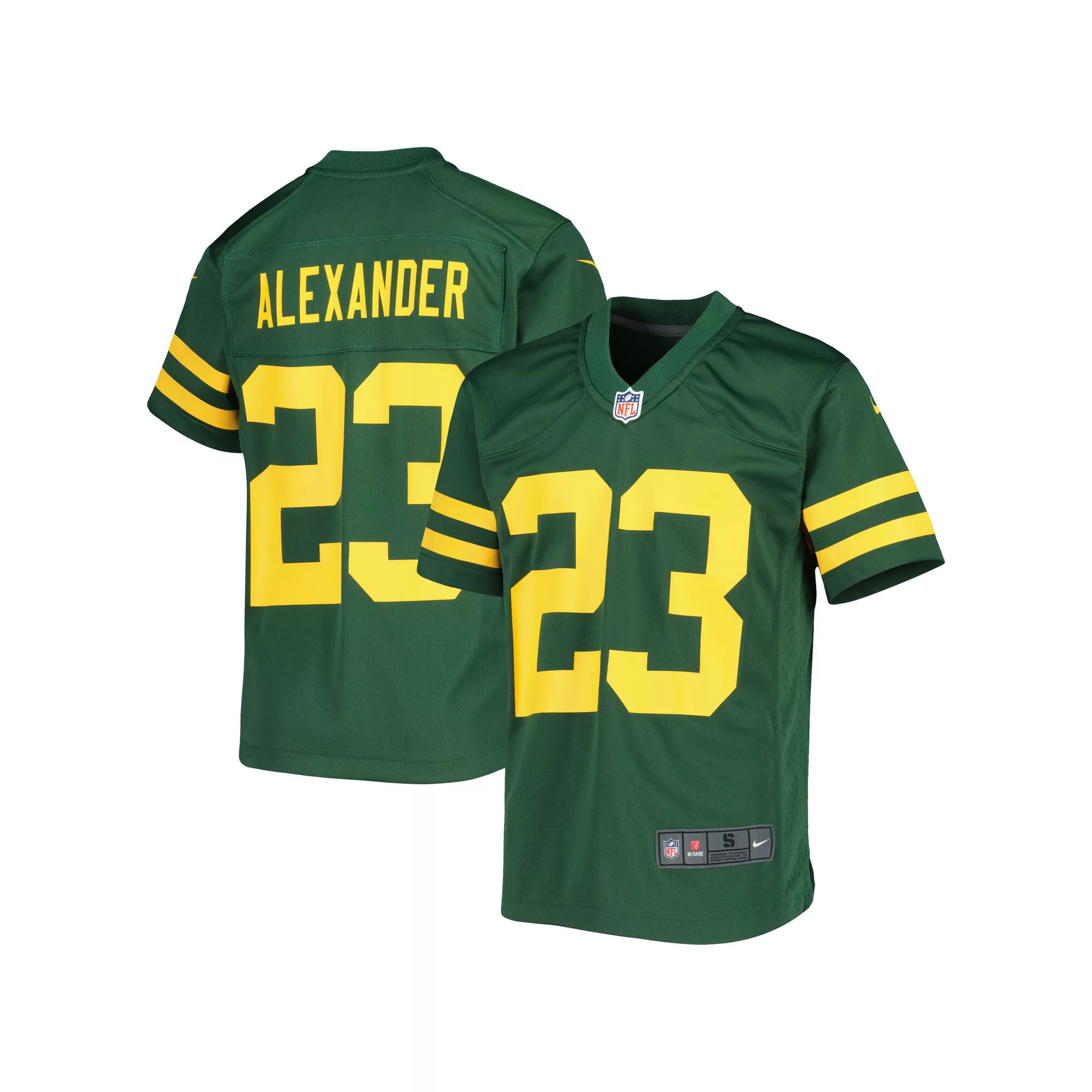 Youth Nike Jaire Alexander Green Green Bay Packers Game Jersey