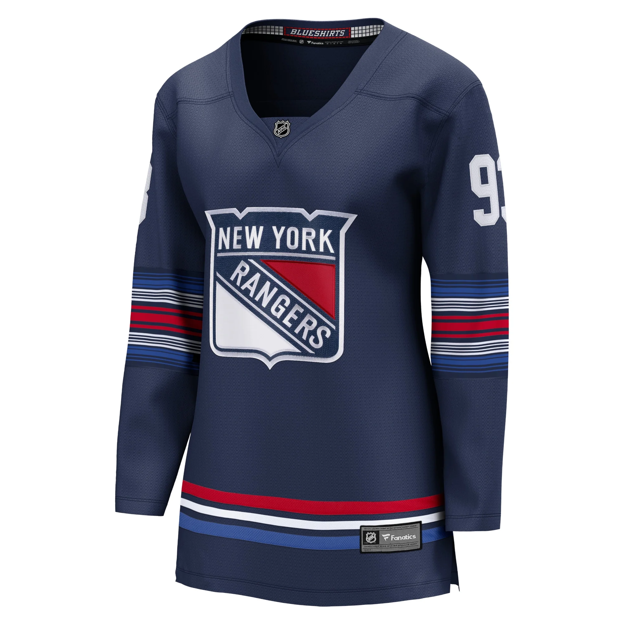 Women's Fanatics Mika Zibanejad Navy New York Rangers Alternate Premier Breakaway Player Jersey