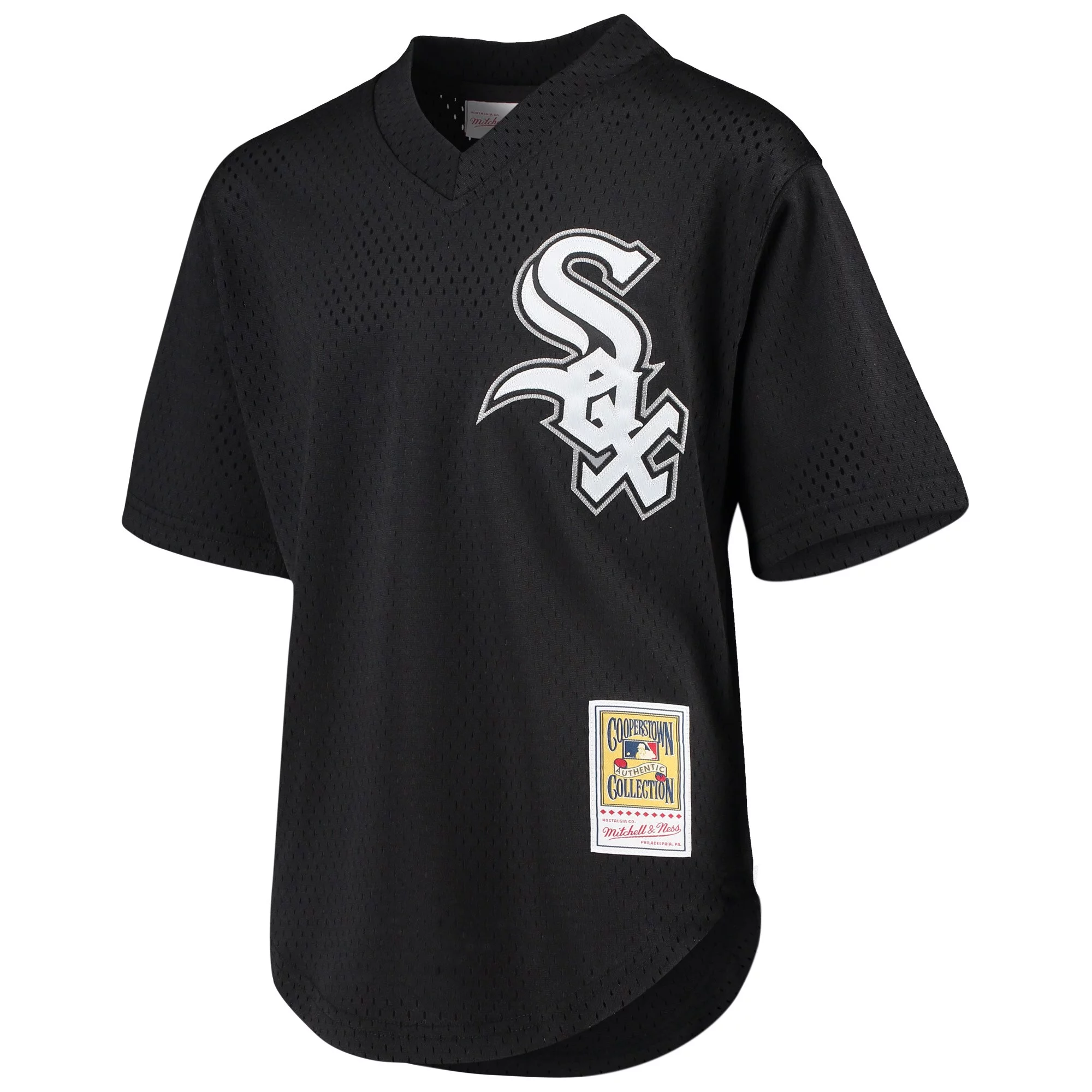 Youth Mitchell & Ness Bo Jackson Black Chicago White Sox Cooperstown Collection Mesh Batting Practice Jersey