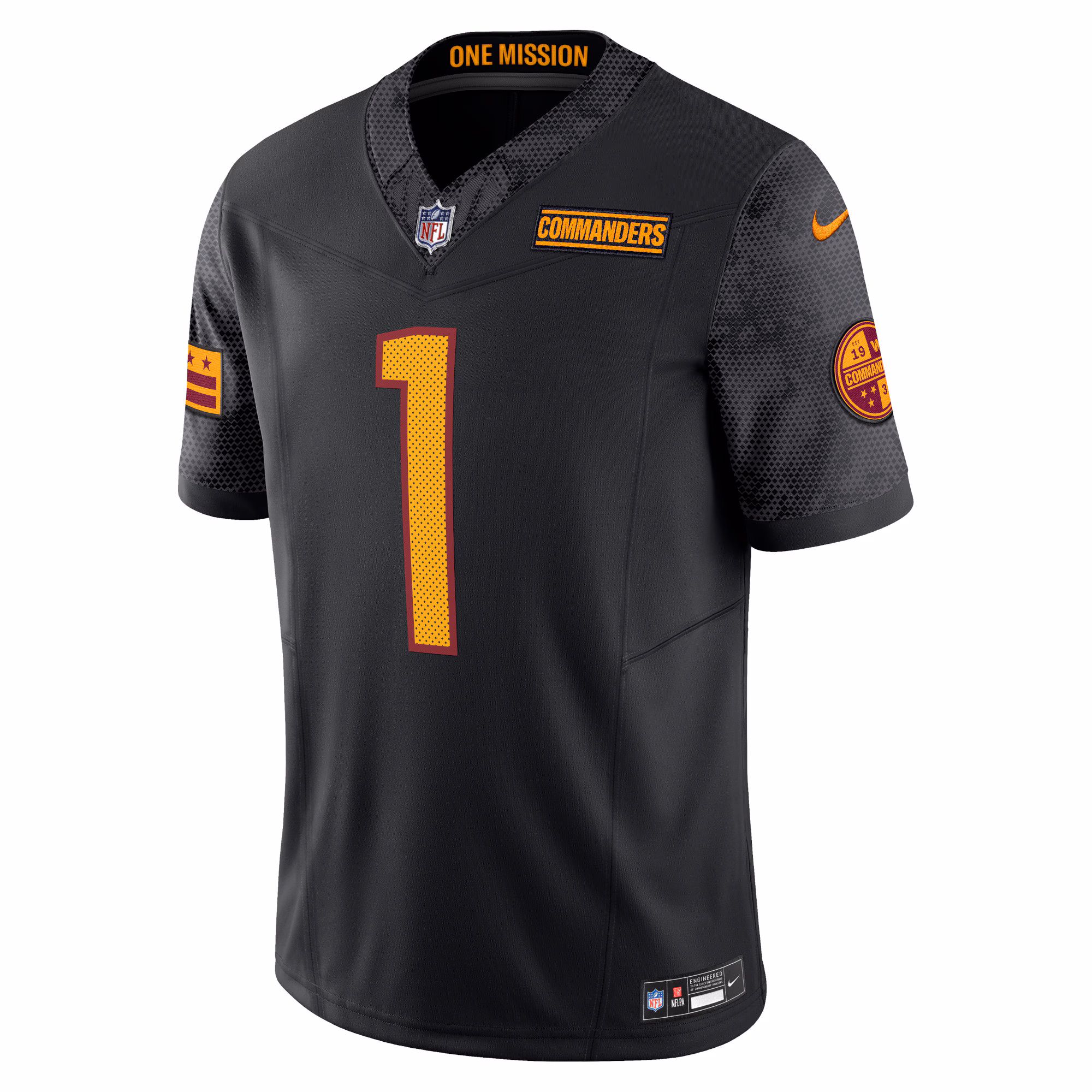 Jahan Dotson Washington Commanders Nike Alternate Vapor F.U.S.E. Limited Jersey - Black