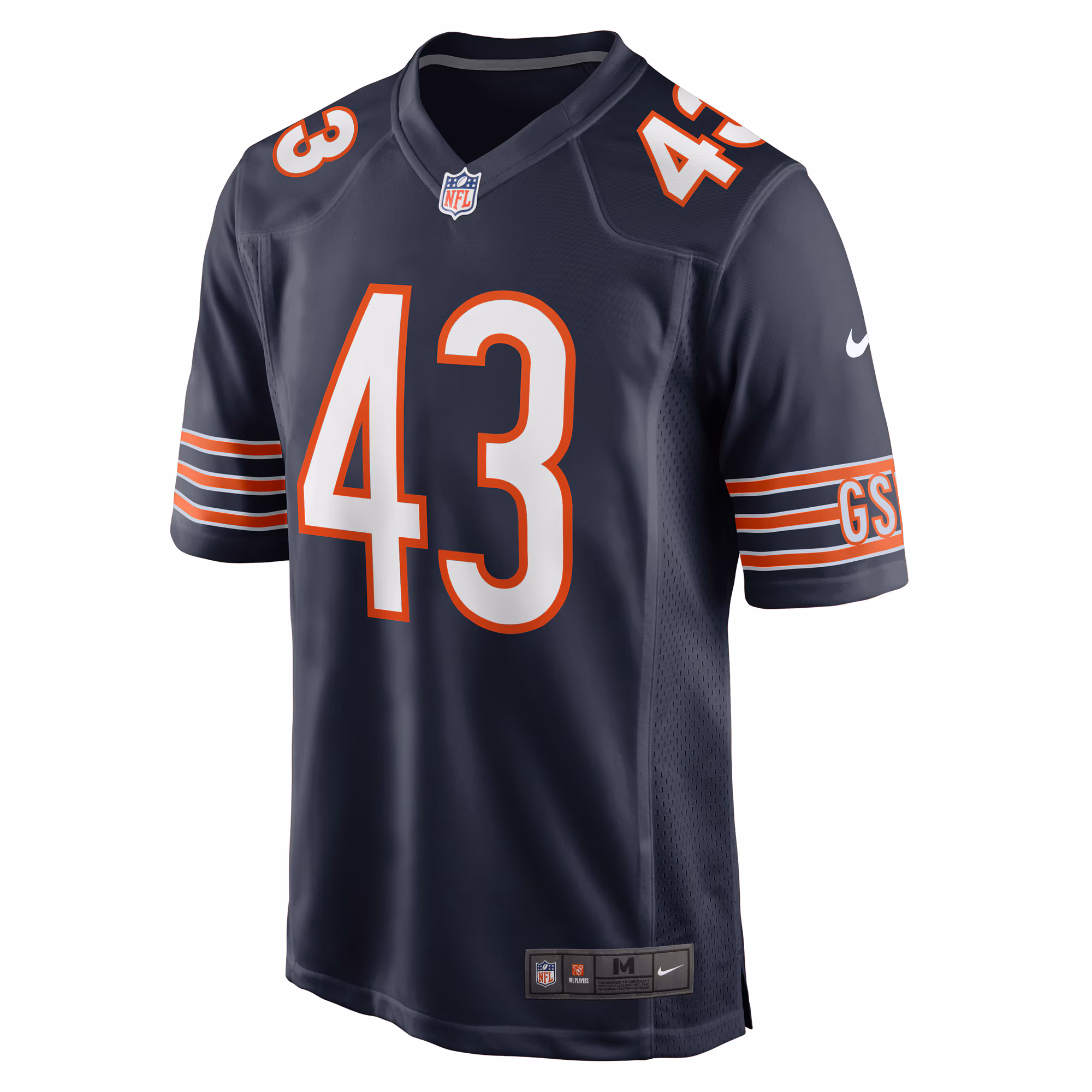 DeMarquis Gates Chicago Bears Nike Game Player Jersey - Navy