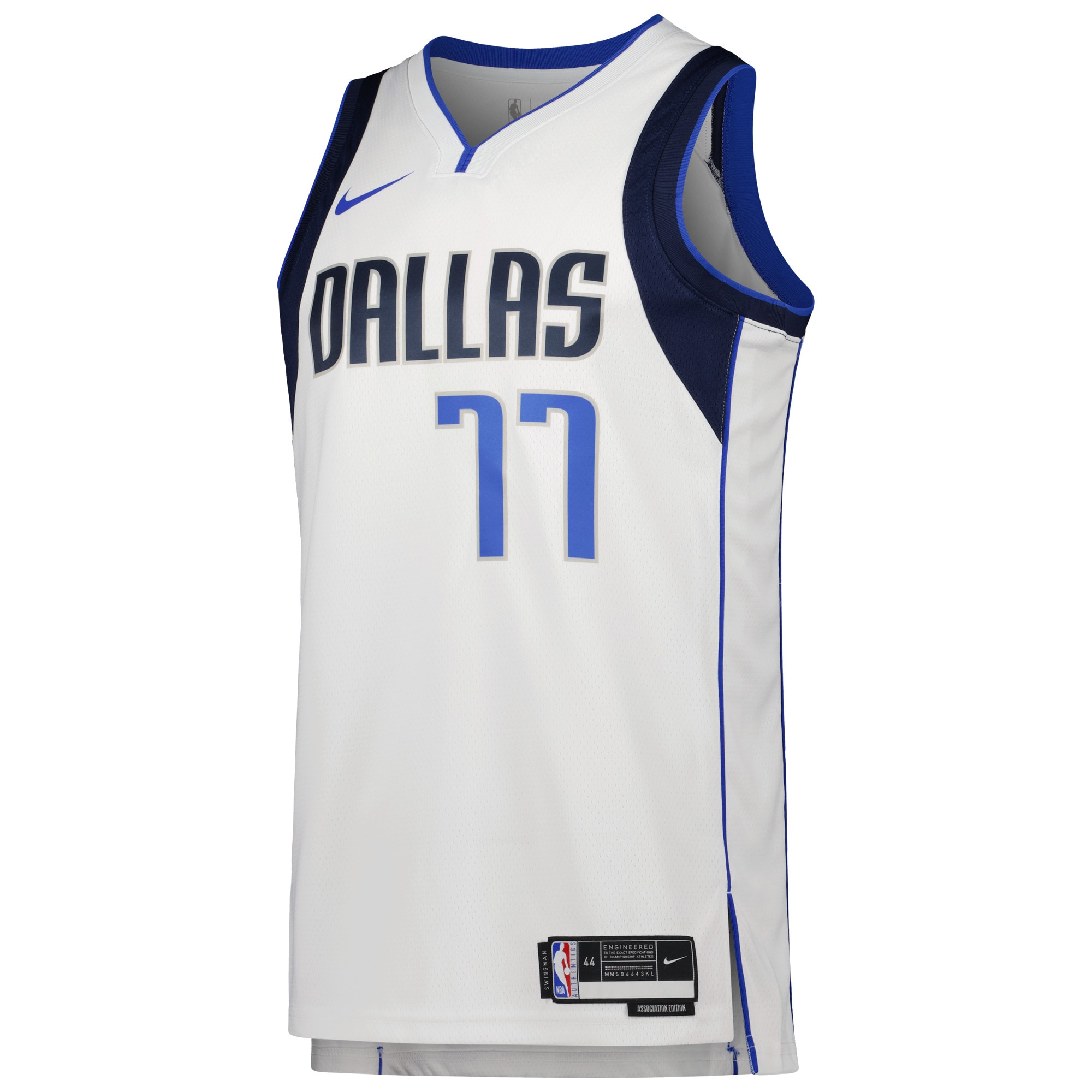 Unisex Nike Luka Don-i- White Dallas Mavericks Swingman Jersey - Association Edition