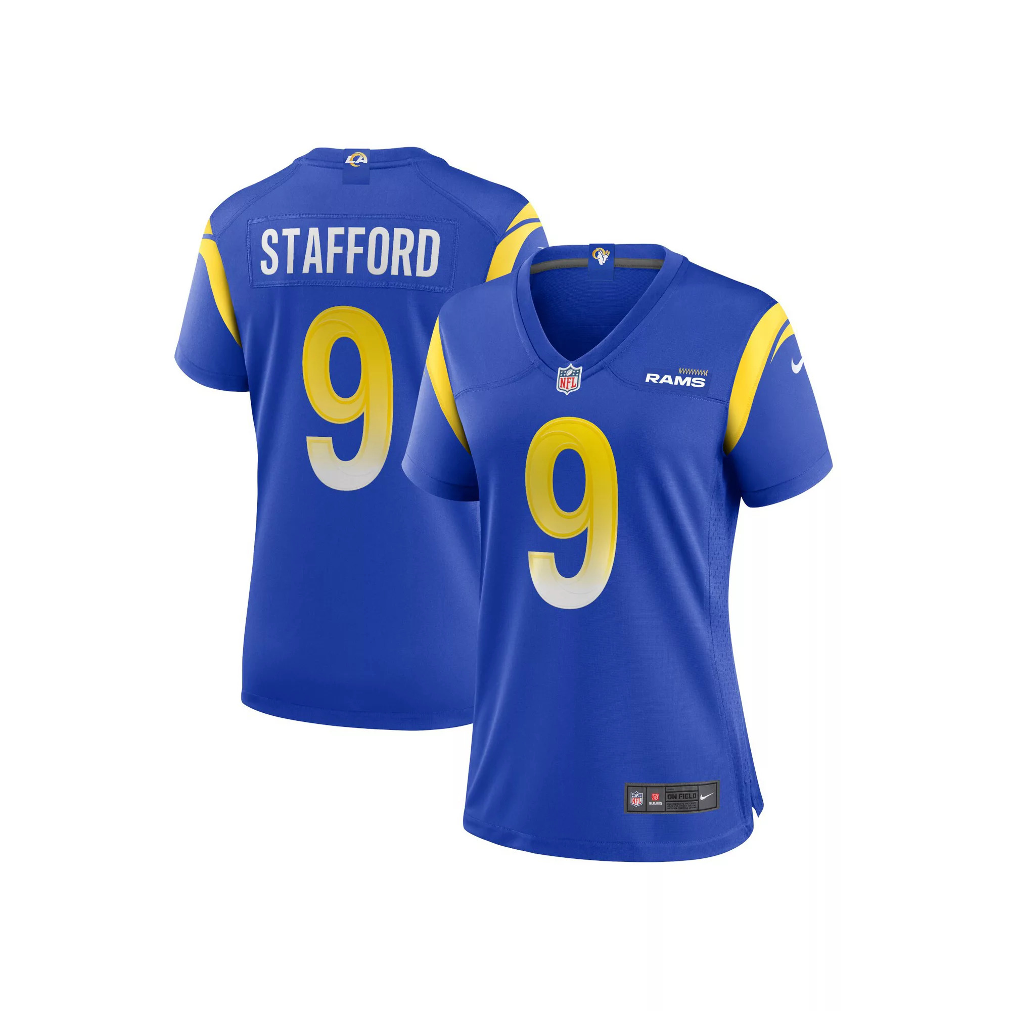 Women's Nike Matthew Stafford Royal Los Angeles Rams Game Jersey
