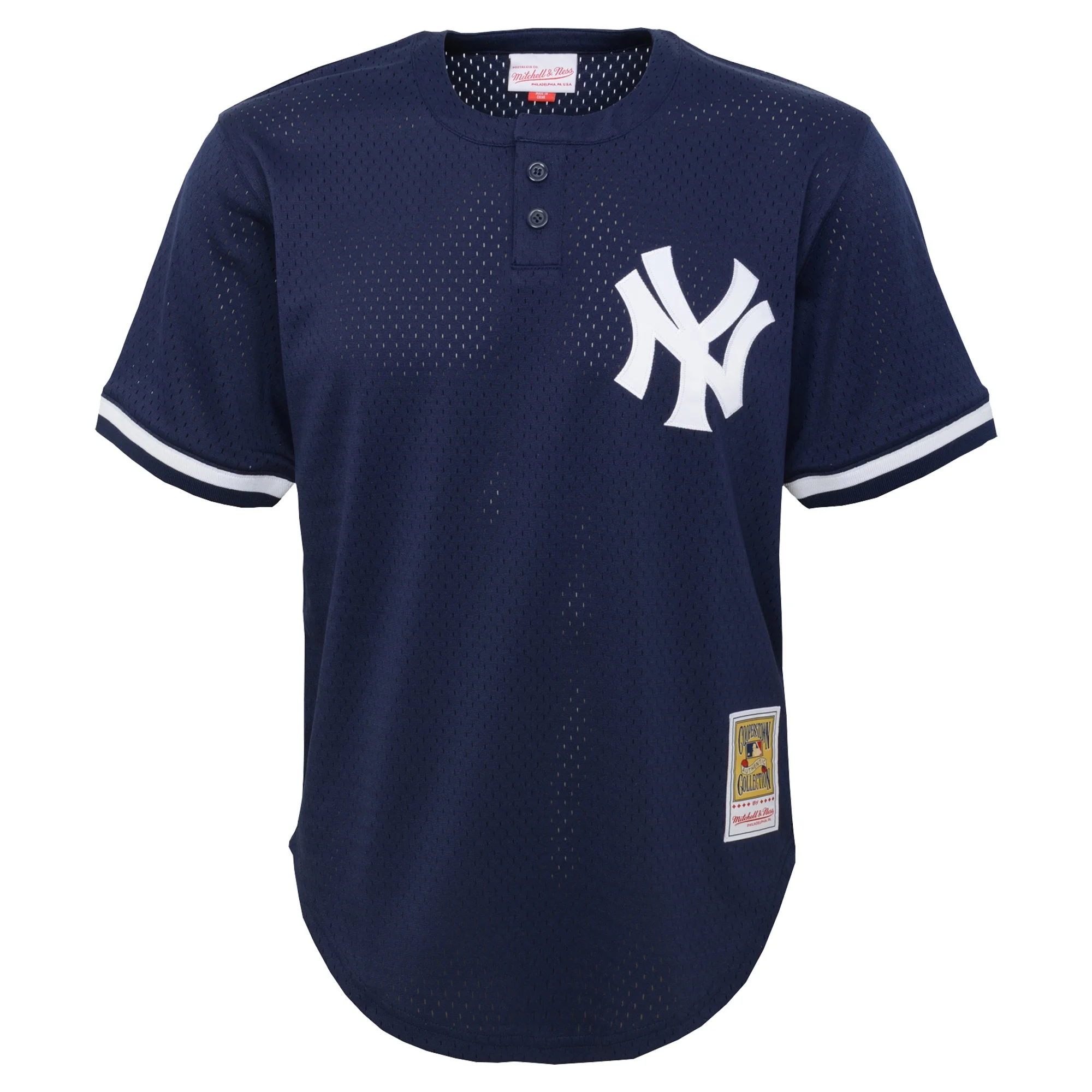 Toddler Mitchell & Ness Derek Jeter Navy New York Yankees Cooperstown Collection Mesh Batting Practice Jersey