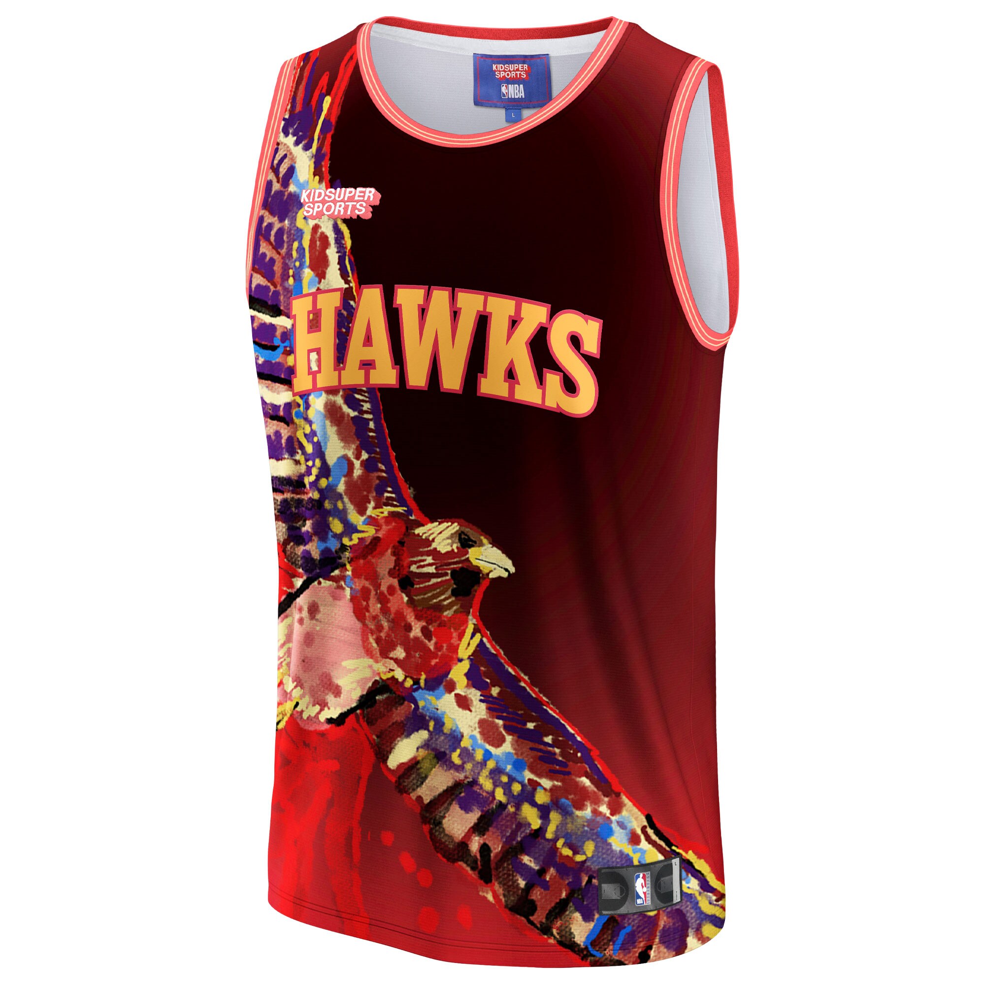 Atlanta Hawks NBA & KidSuper Studios by Fanatics Unisex Hometown Jersey - Red