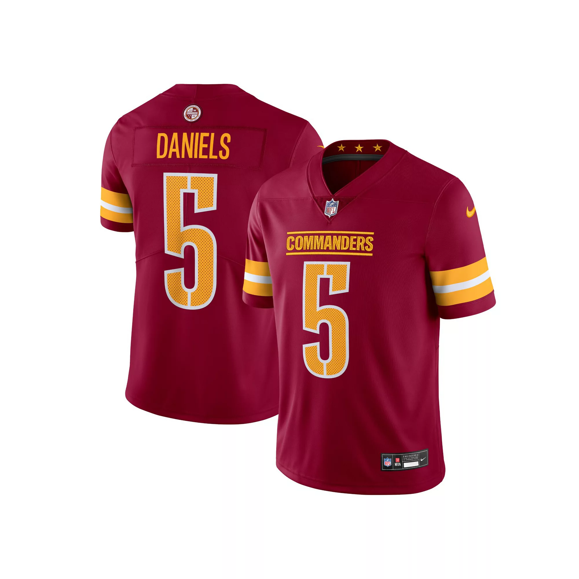 Men's Nike Jayden Daniels Burgundy Washington Commanders  Vapor Untouchable Limited Jersey