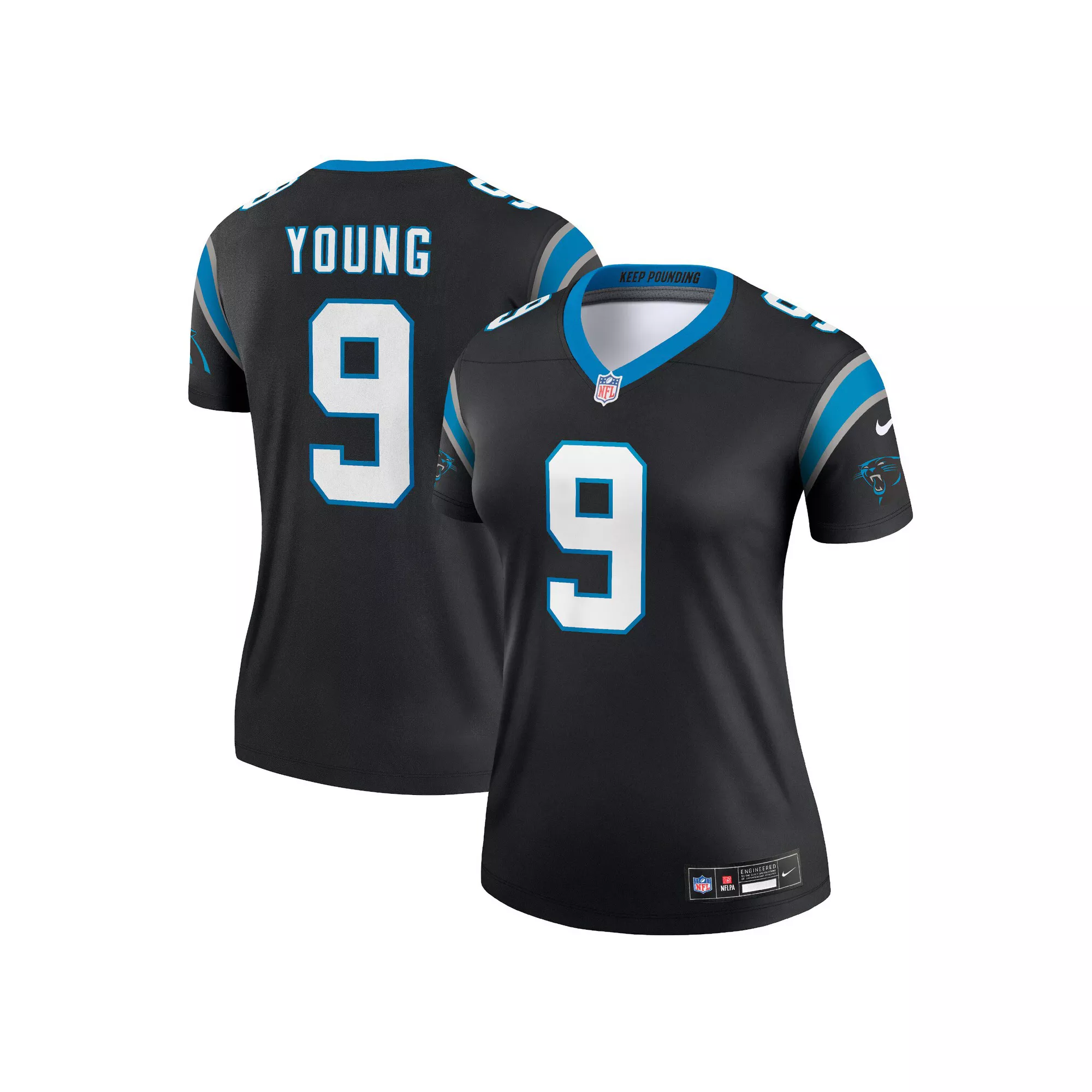 Women's Nike Bryce Young Black Carolina Panthers  Legend Jersey