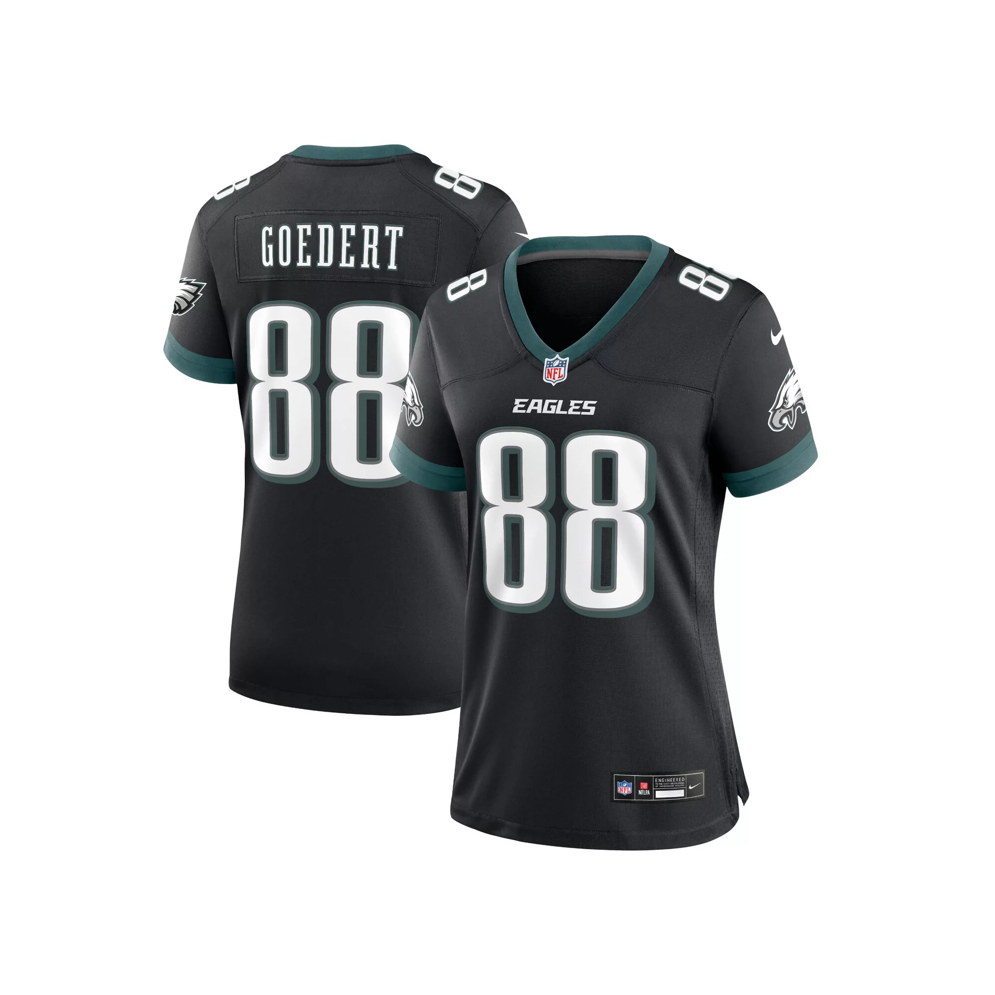 Women's Nike Dallas Goedert Black Philadelphia Eagles Alternate Game Jersey