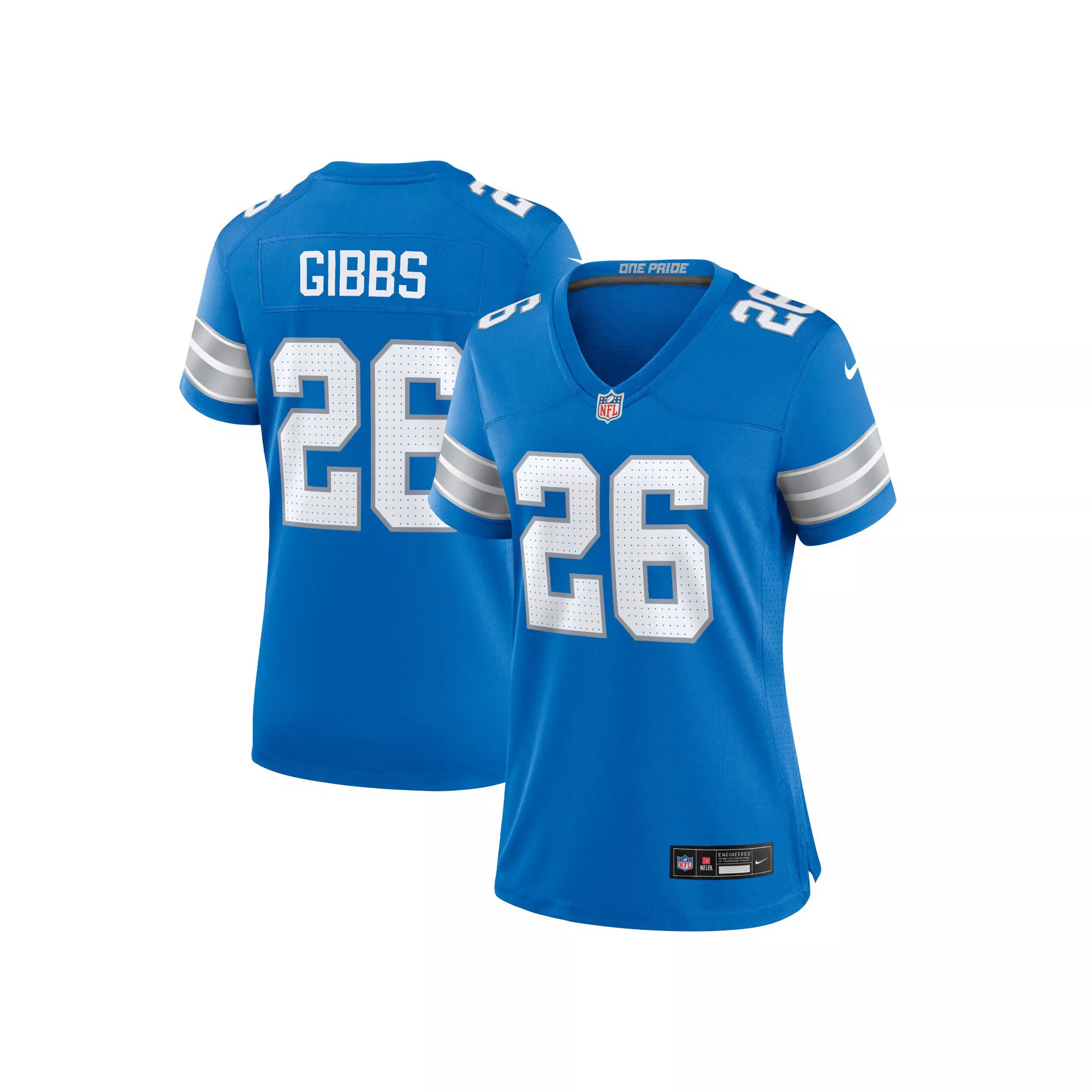 Women's Nike Jahmyr Gibbs Blue Detroit Lions Game Jersey