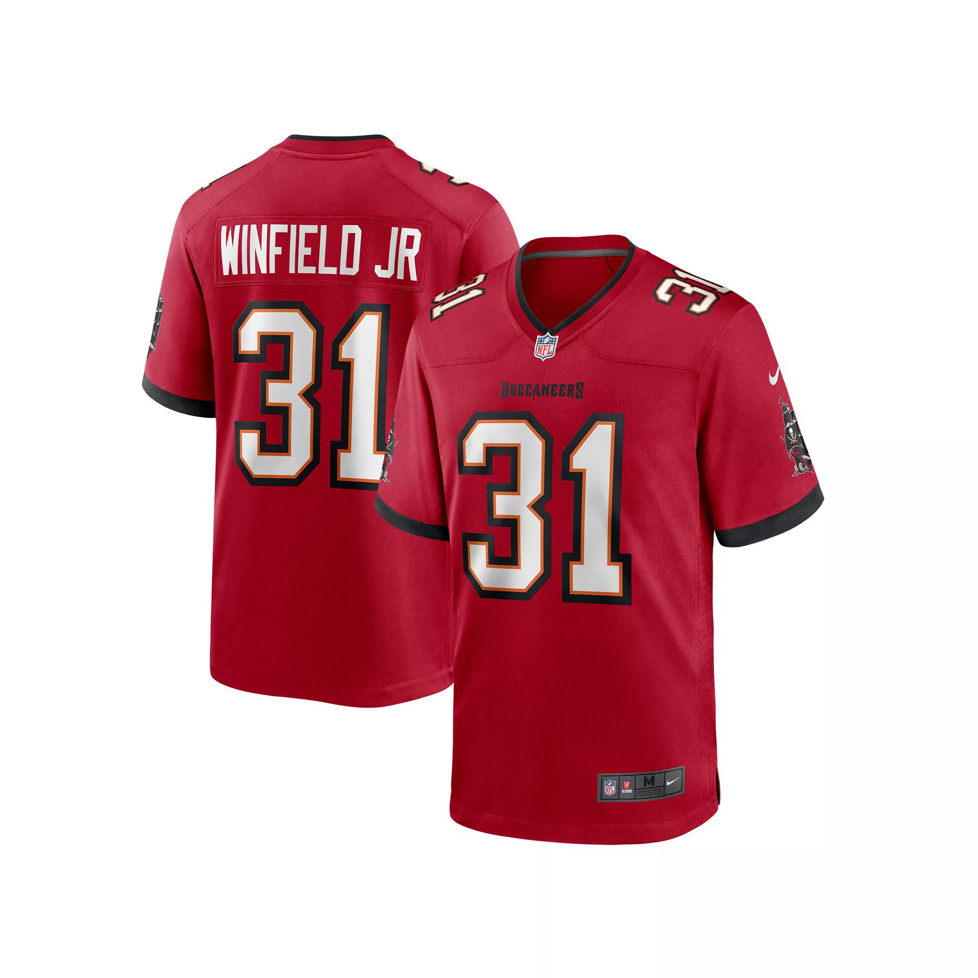 Men's Nike Antoine Winfield Jr. Red Tampa Bay Buccaneers Game Jersey