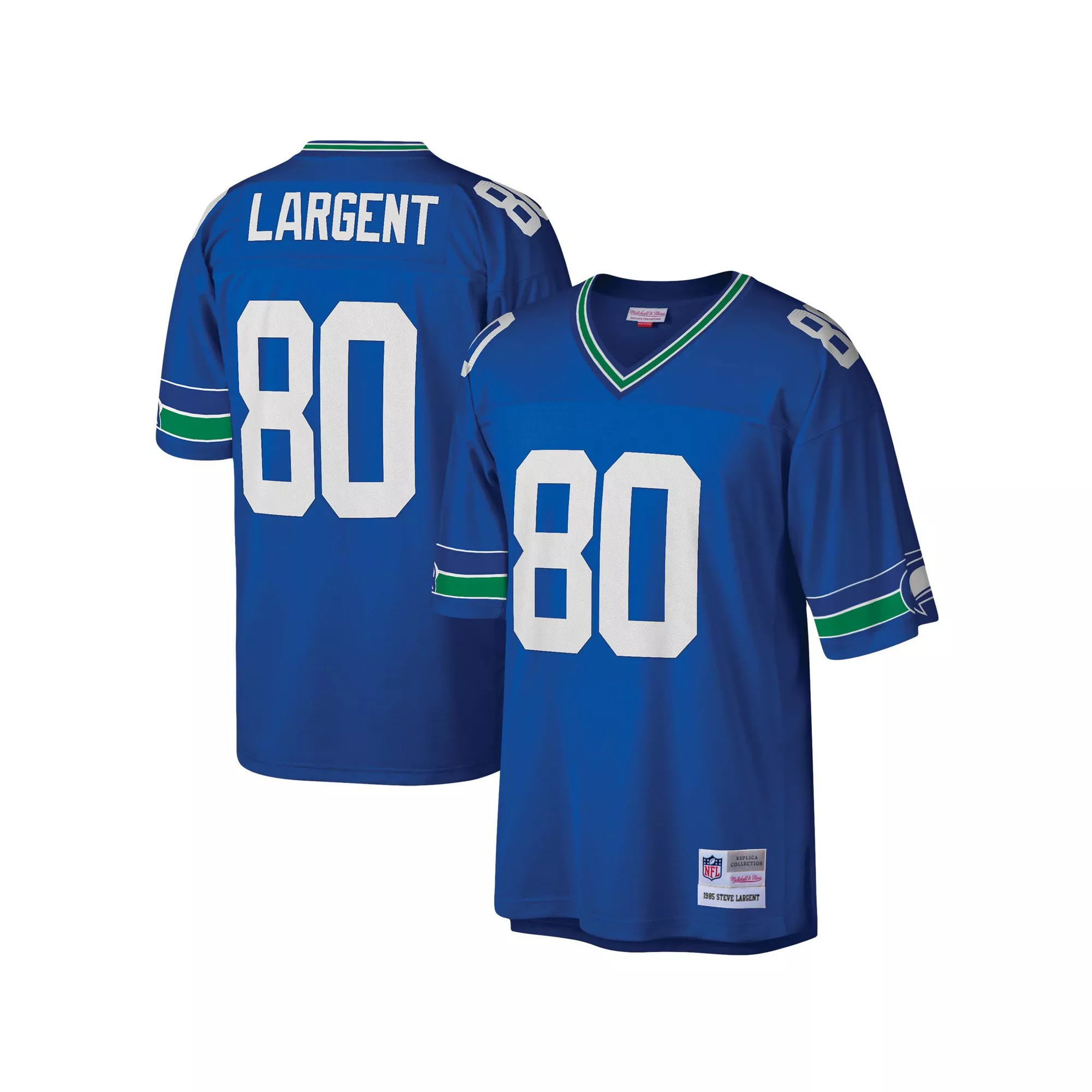 Men's Mitchell & Ness Steve Largent Royal Seattle Seahawks Legacy Replica Jersey