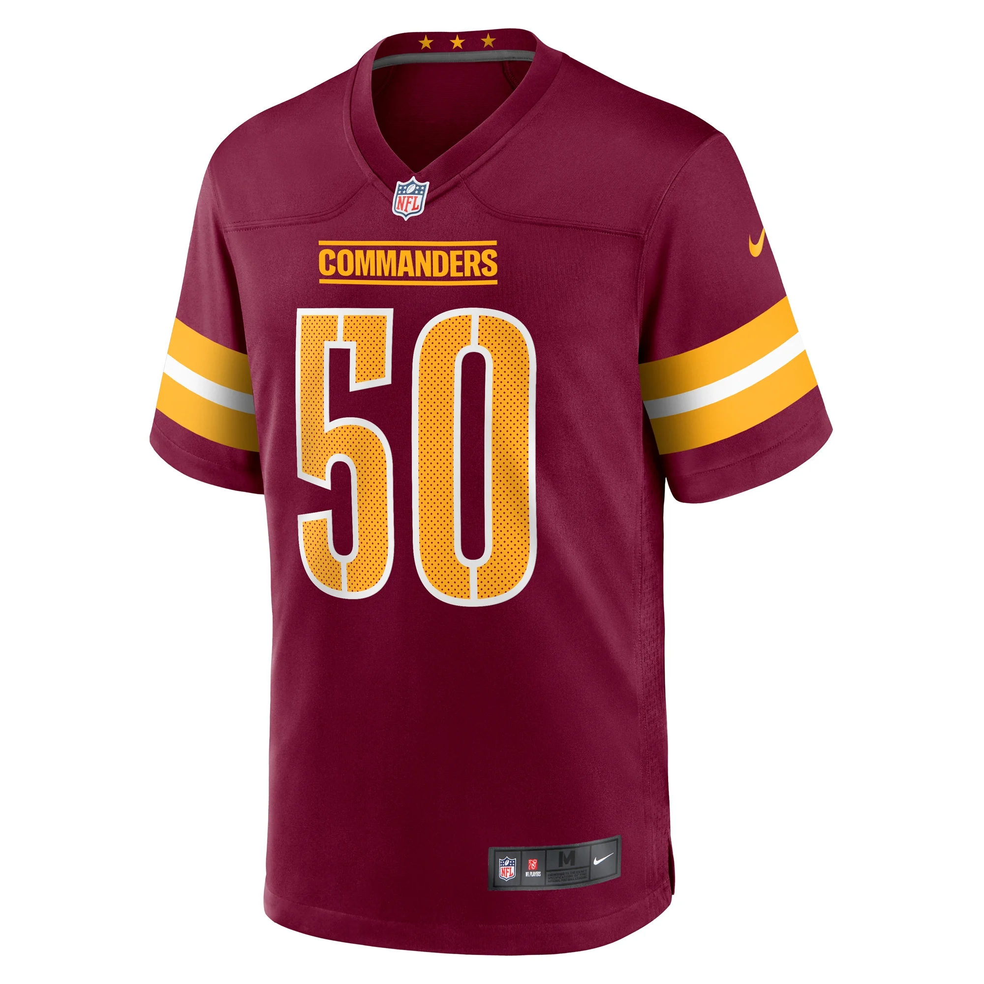 Men's Nike Andre Jones Jr. Burgundy Washington Commanders Team Game Jersey