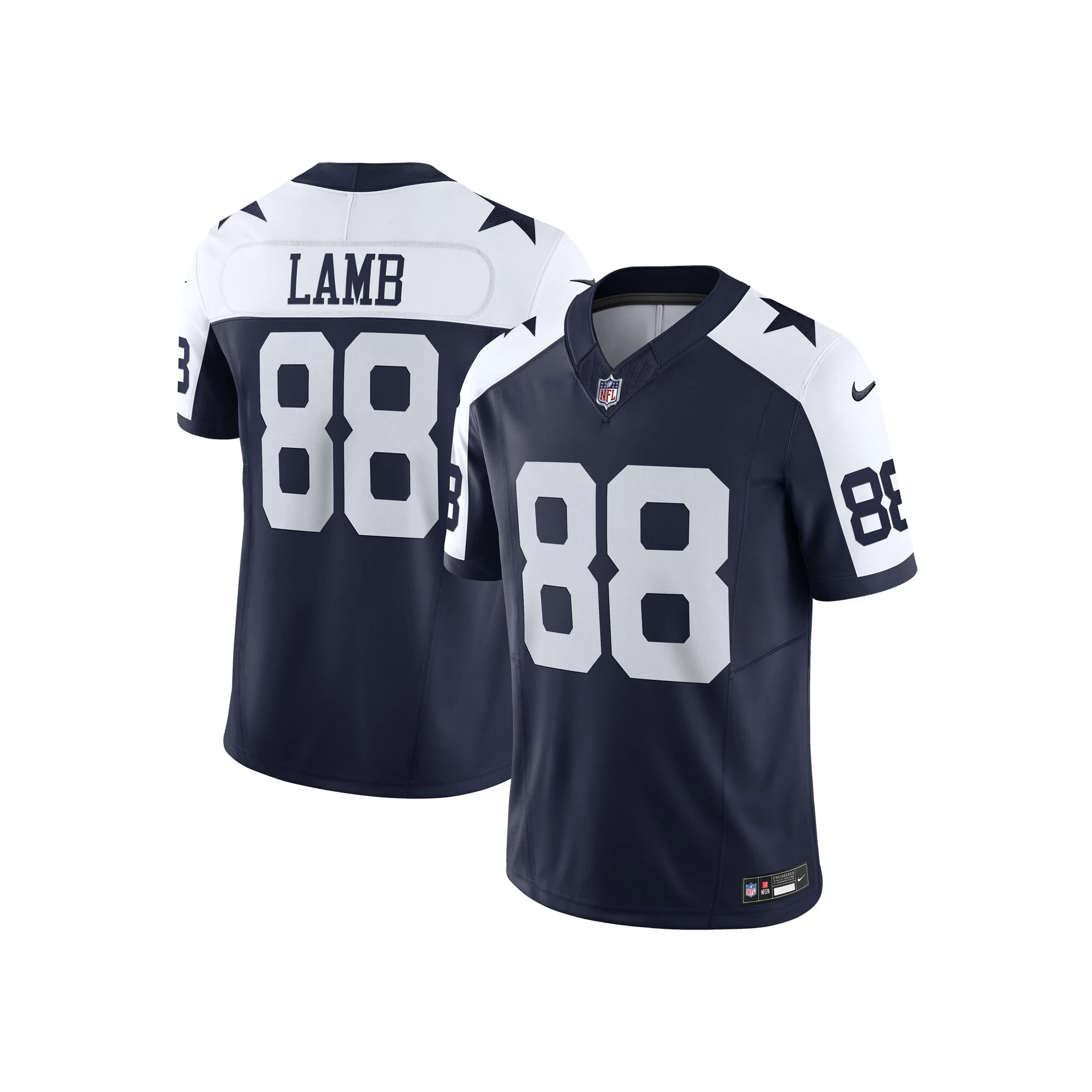Men's Nike CeeDee Lamb Navy Dallas Cowboys Vapor F.U.S.E. Limited Jersey