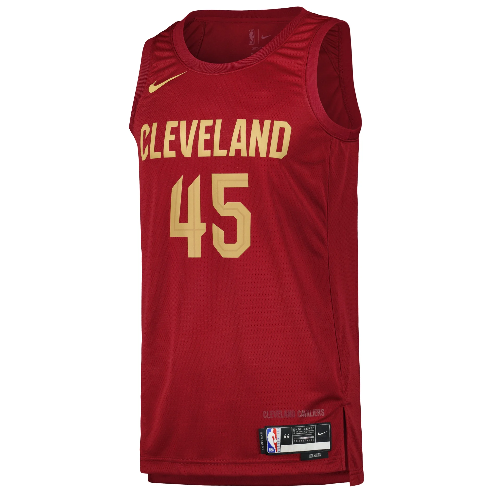 Men's Nike Donovan Mitchell Wine Cleveland Cavaliers Swingman Player Jersey - Icon Edition
