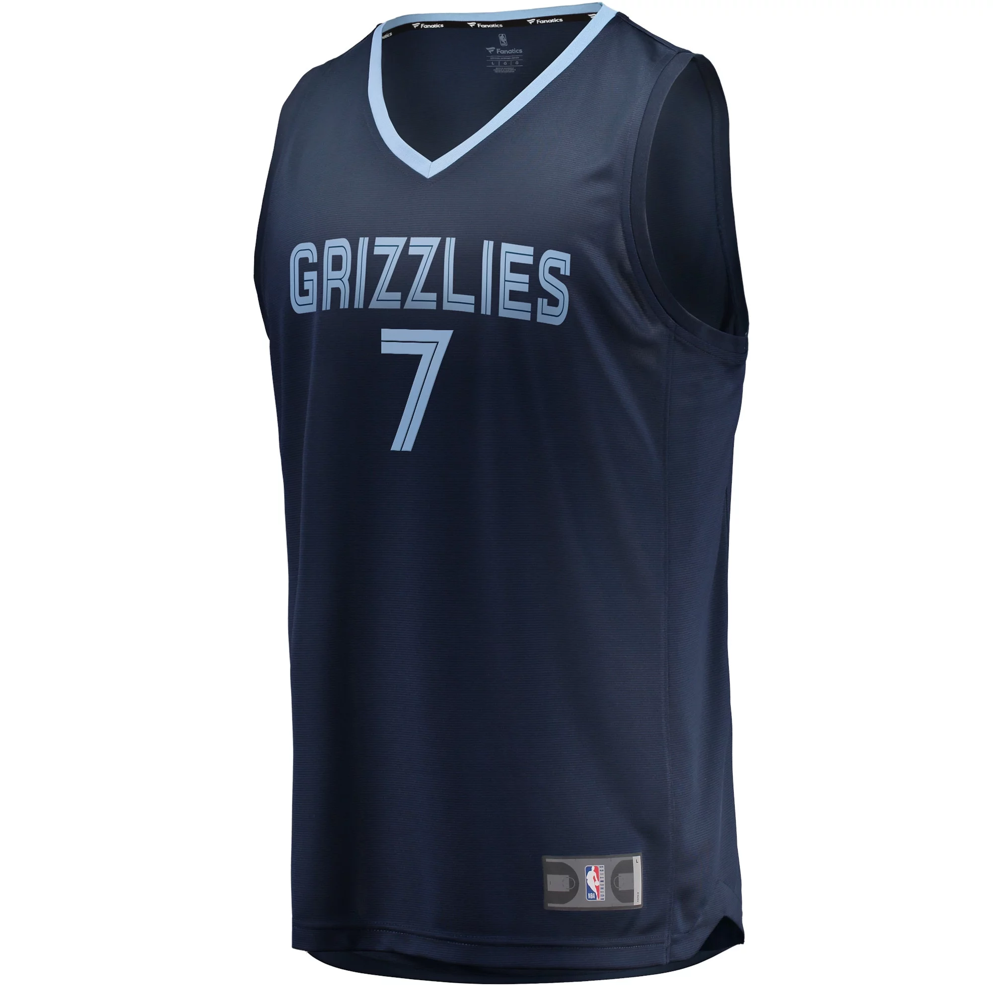 Men's Fanatics Santi Aldama Navy Memphis Grizzlies Fast Break Replica Jersey - Icon Edition