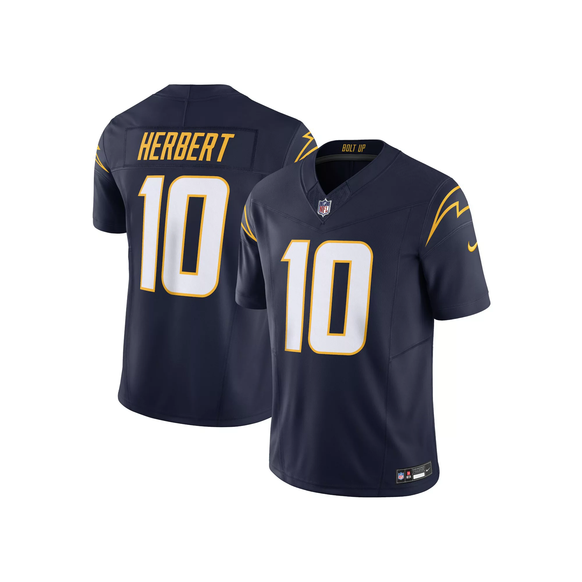 Men's Nike Justin Herbert Navy Los Angeles Chargers Vapor F.U.S.E. Limited Alternate 1 Jersey