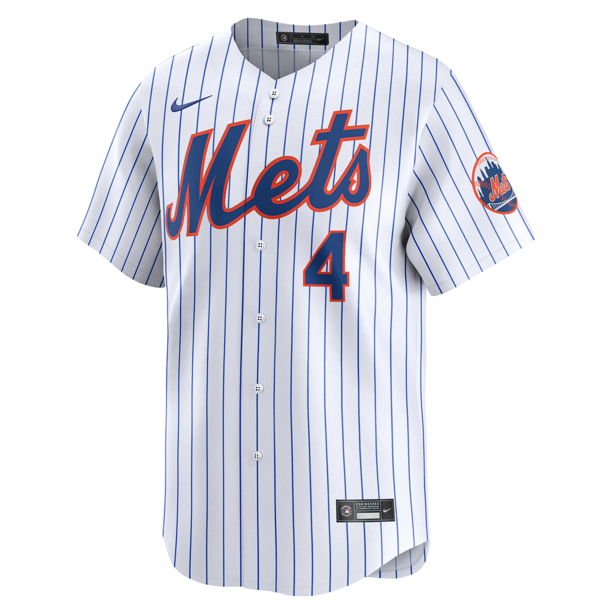 Men's Nike Francisco Alvarez White New York Mets Home Limited Player Jersey