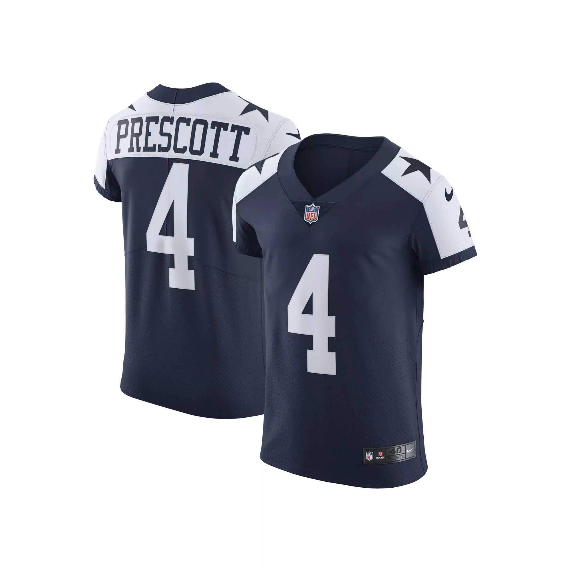 Men's Nike Dak Prescott Navy Dallas Cowboys Alternate Vapor Elite Player Jersey