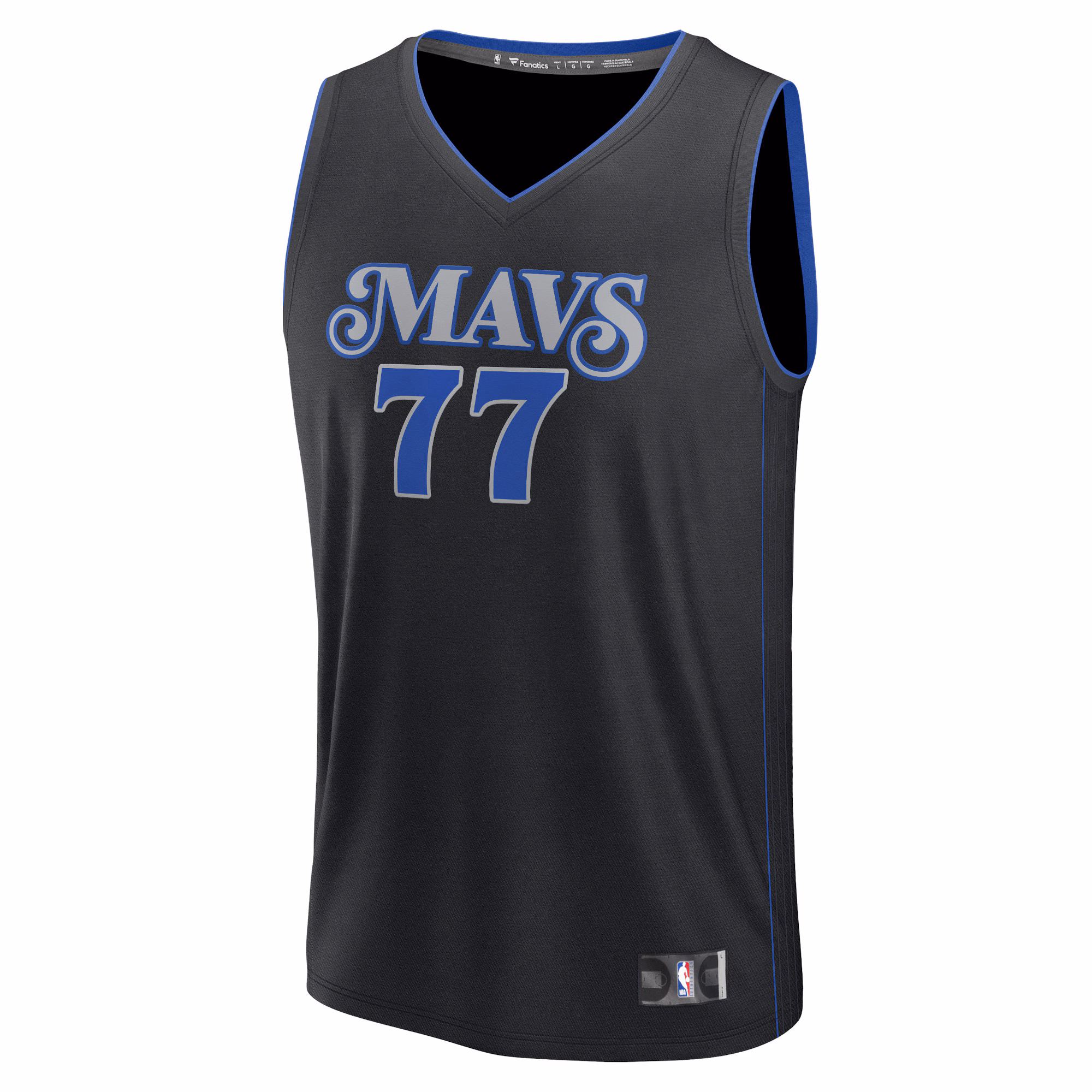 Luka Dončić Dallas Mavericks Fanatics Youth  Fast Break Jersey - Black - City Edition