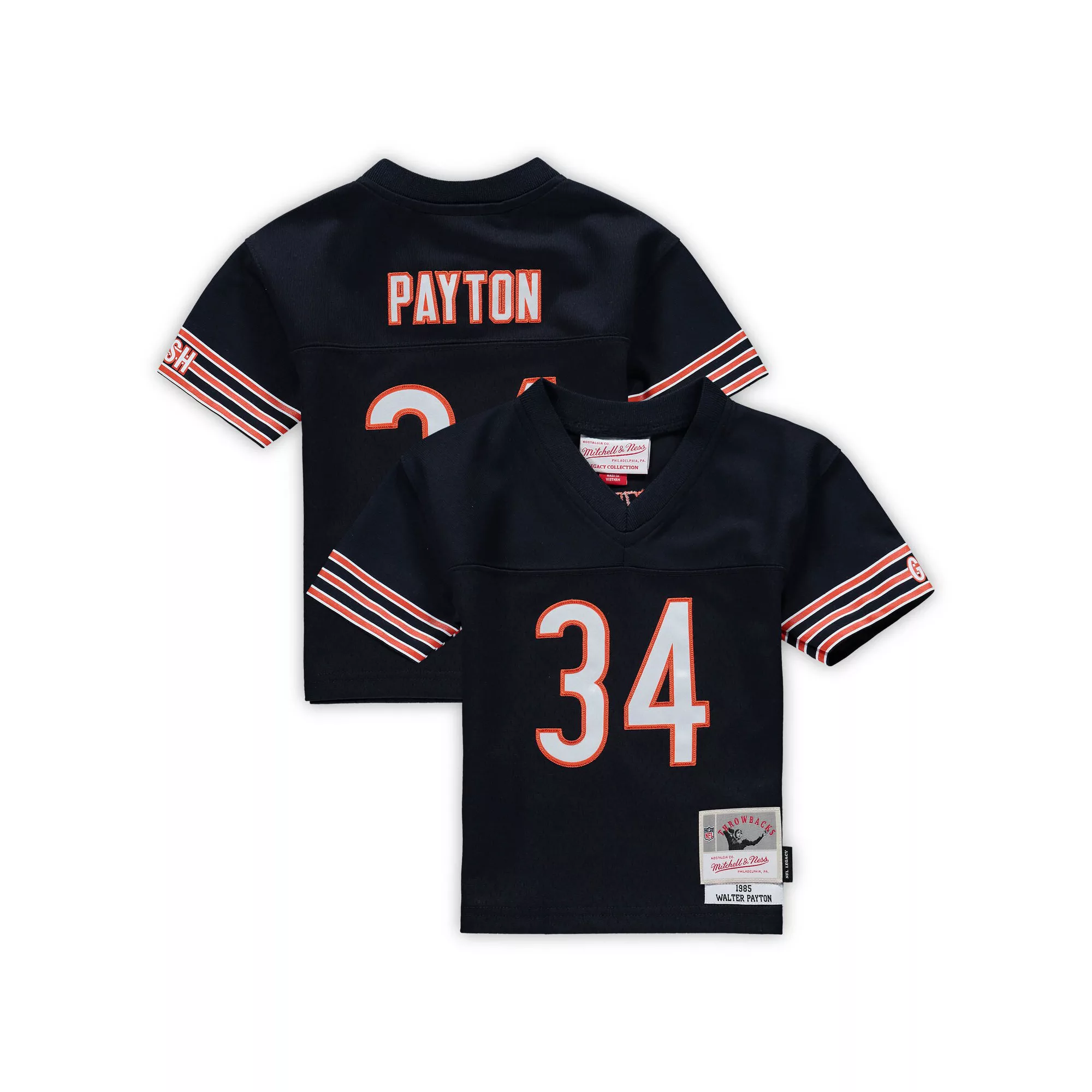 Infant Mitchell & Ness Walter Payton Navy Chicago Bears 1985 Retired Legacy Jersey